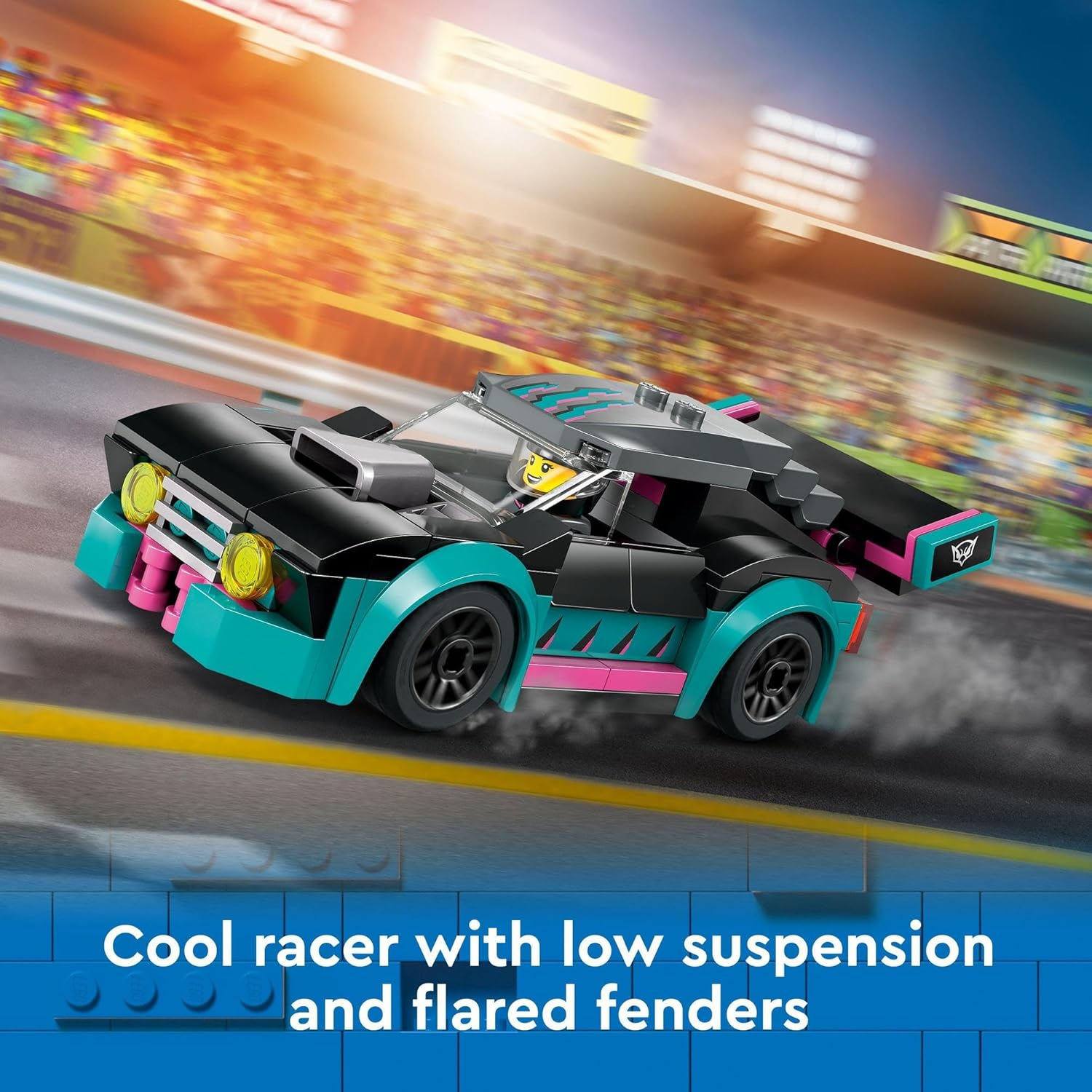 LEGO City Race Car and Car Carrier Truck Toy for 6+ Year Old Boys & Girls, Vehicle Building Set with Transporter Truck and Race Car Toys, plus 2 Minifigures, Kids' Construction Toys 60406 image number 3