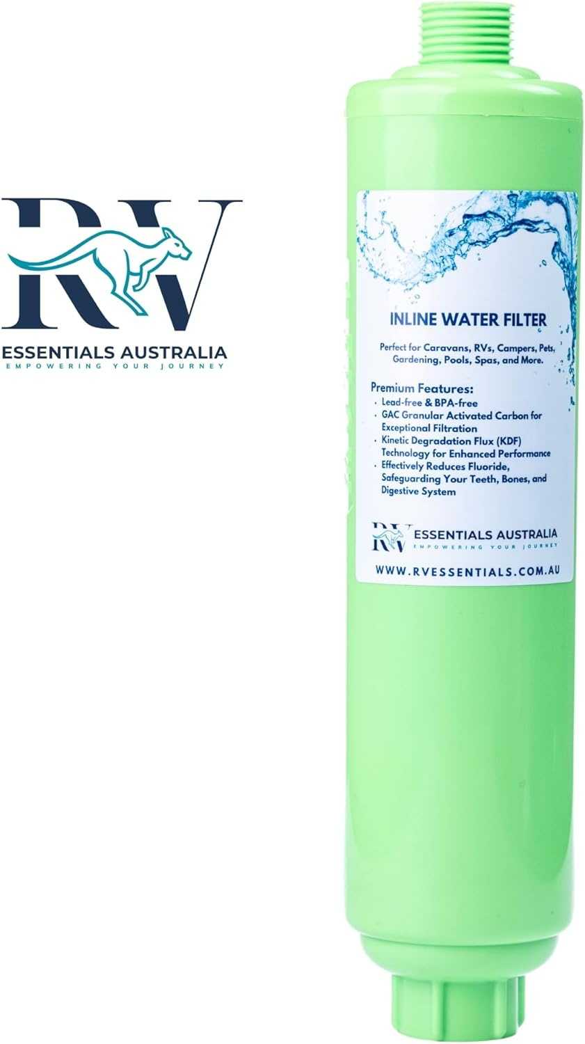 Inline Water Filter, Caravan, RV NSF Certified, Reduces Odors, Bad Taste, Rust, Chlorine, Ideal for RV Caravans and Marine Use, 2 Pack RV Essentials image number 6