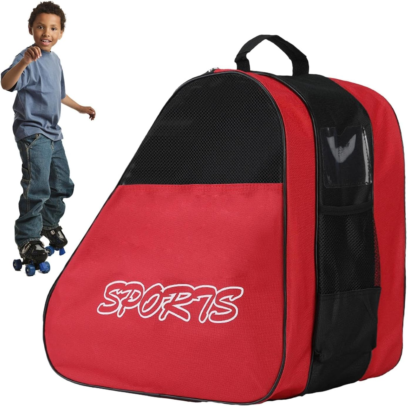 Inline Skate Bag | Inline Skate Tote Bag for Roller Skating,Oxford Cloth Shoes Carrier Pouch Organizer for Child, Teenager, Kids, Adult