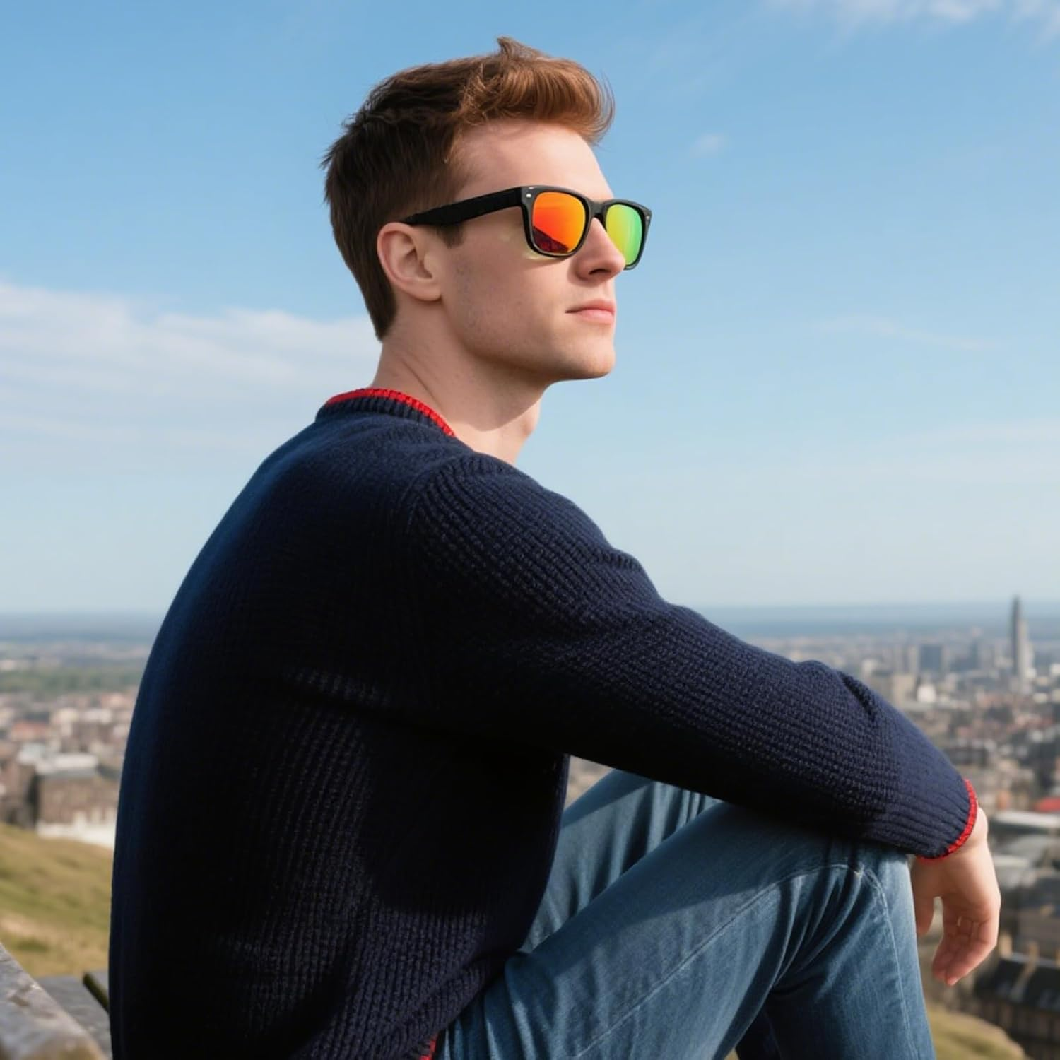 Jiayoulc 3PCS Unisex Polarized Sunglasses & Accessories UV400 Protection Rectangular Mens Women Sun Glasses Retro Eyewear for Outdoors Sports Golf Cycling Fishing Hiking image number 1