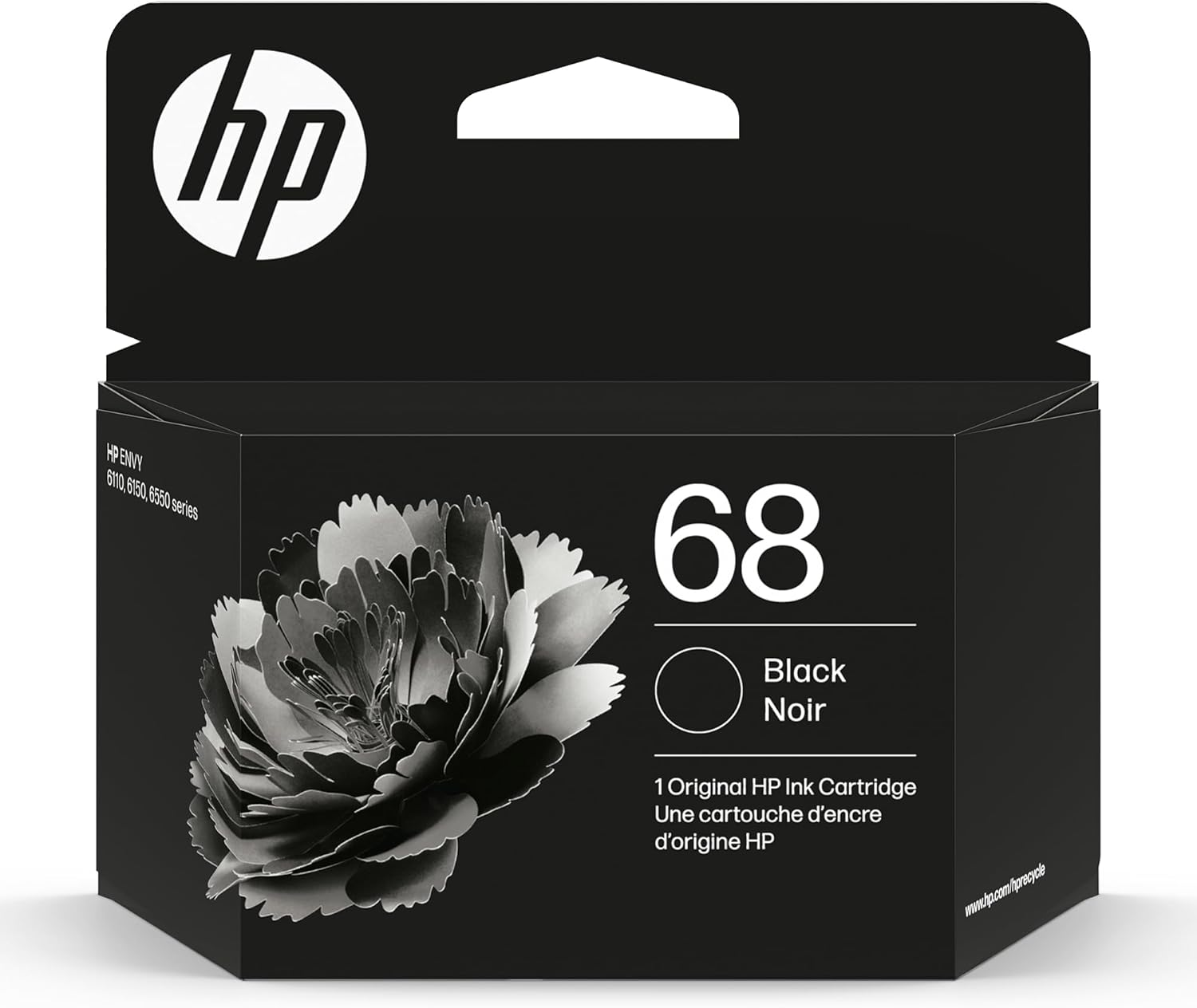 HP 68 Black Ink Cartridge | Works Envy 6100E, 6500E Series | Eligible for Instant Ink | 7FP21TN image number 6