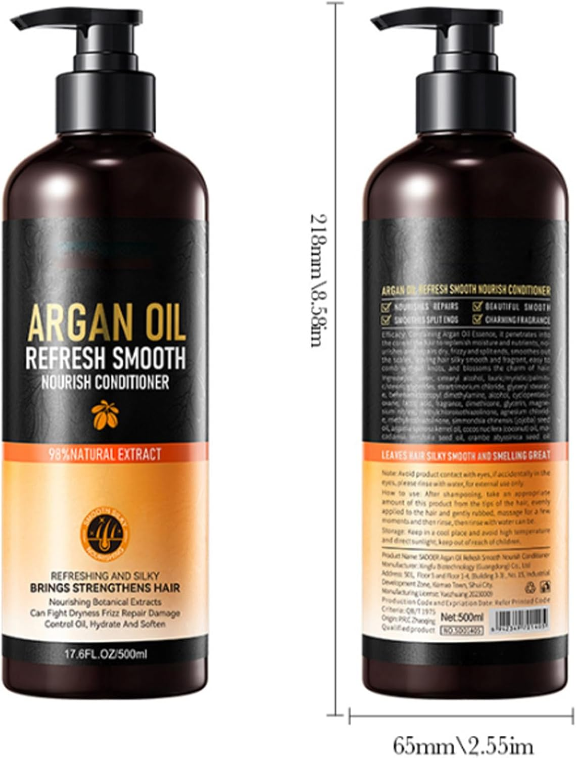 Moggemol Glycerin Shampoo Conditioner 500Ml and Hair Mask 500G Deep Hydration Repair All Hair Needs Conditioner One Size image number 6