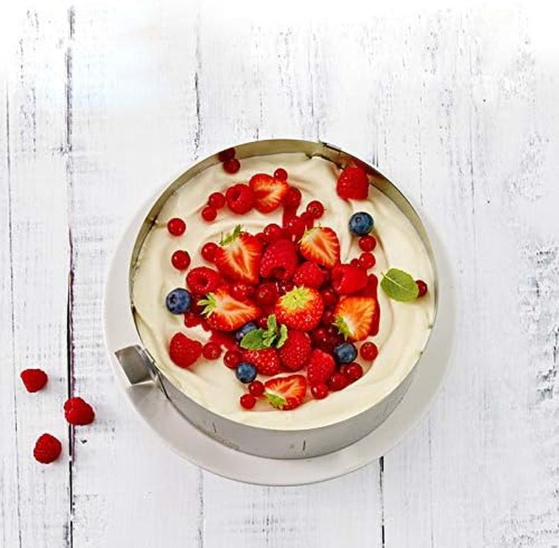 16Cm-30Cm Adjustable Stainless Steel Cake Ring Mould, Non-Stick Leak Proof Spring Form for Kitchen Restaurant Home, Ideal for Christmas and Birthday Baking image number 3