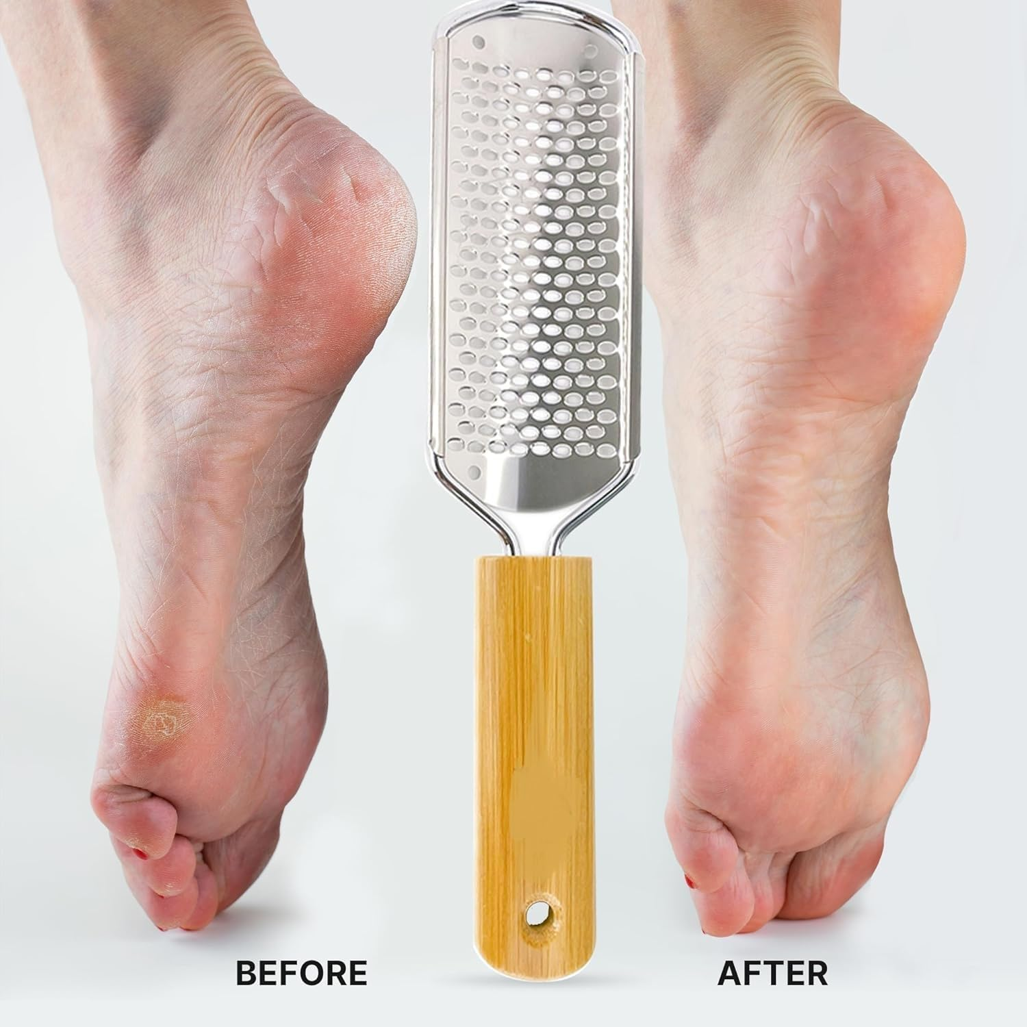 Foot File - Callus Remover Tool for Dead Skin Removal, at Home Pedicure Tools,Quick Dead Skin Cocoon Repair Tool (Silver, One Size) image number 3