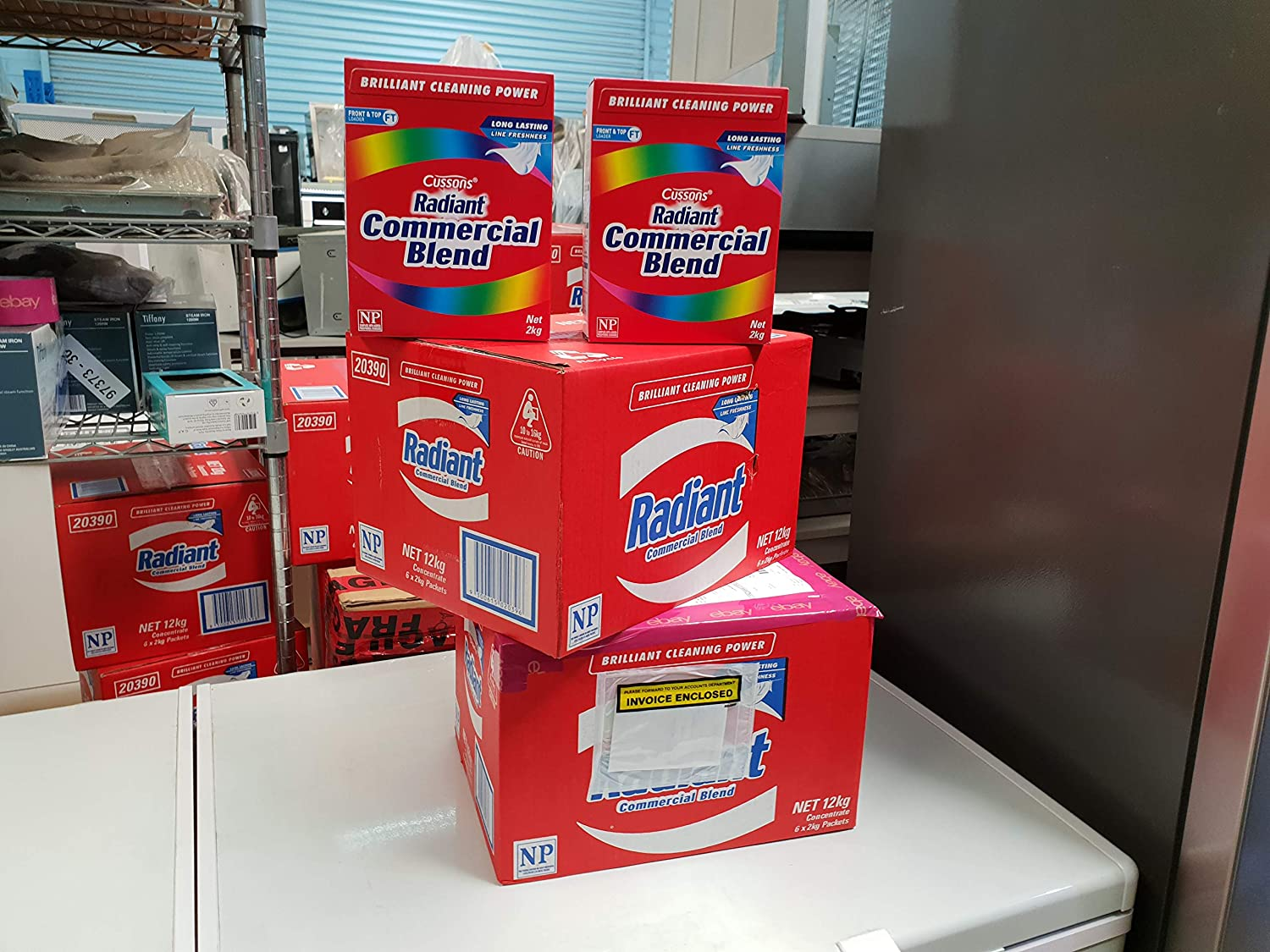 Radiant Radiant Commercial Blend Laundry Powder, White, 12, 6 Kg, Pack of 6