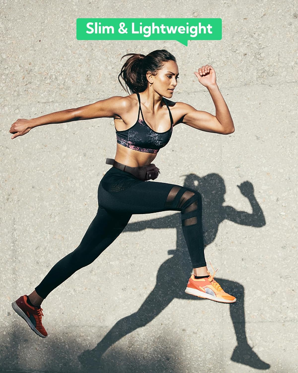 WATERFLY Fanny Pack for Women Men Water Resistant Small Waist Pouch Slim Belt Bag with 4 Pockets for Running Travelling Hiking Walking Lightweight Crossbody Chest Bag Fit All Phones&hellip; image number 7