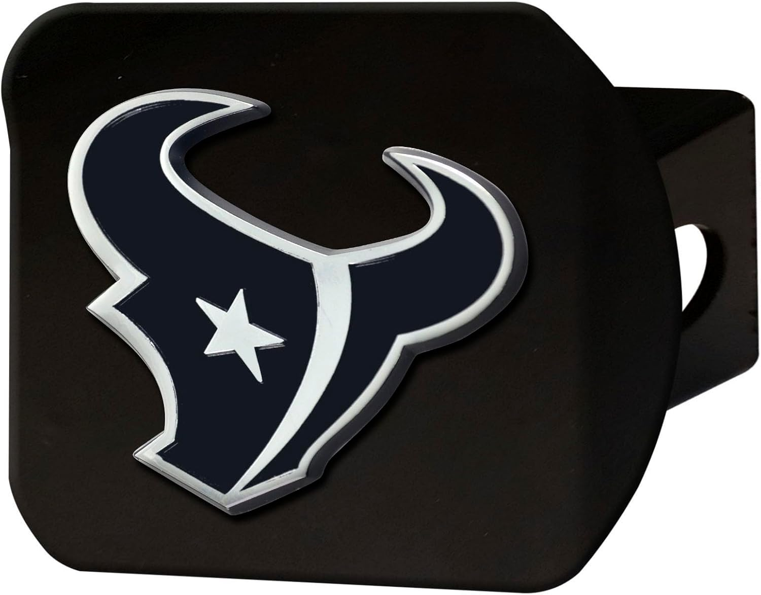 FANMATS 21486 Arizona Cardinals Black Metal Hitch Cover with Metal Chrome 3D Emblem