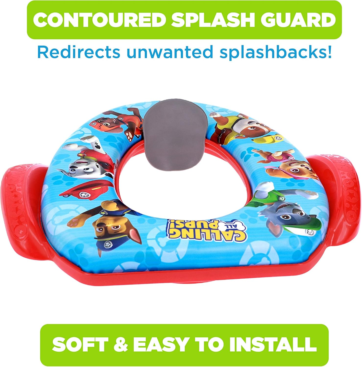 Nickelodeon PAW Patrol Calling All Pups Soft Potty Seat and Potty Training Seat - Soft Cushion, Baby Potty Training, Safe, Easy to Clean image number 4