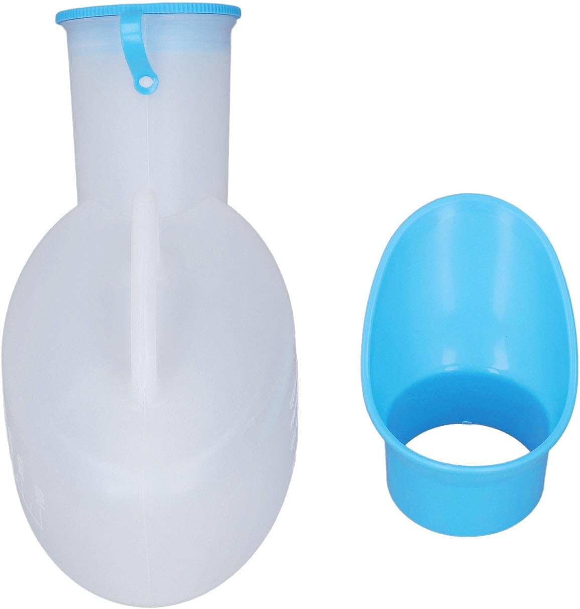 Portable Urinal Bottle for Male Female, Large Capacity Pee Bottle with Spill Proof Lid for Hospitals, Emergency and Travel Use, Easy to Clean, Suitable for Elderly & Bedridden (800Ml Female) - 800Ml Female image number 3