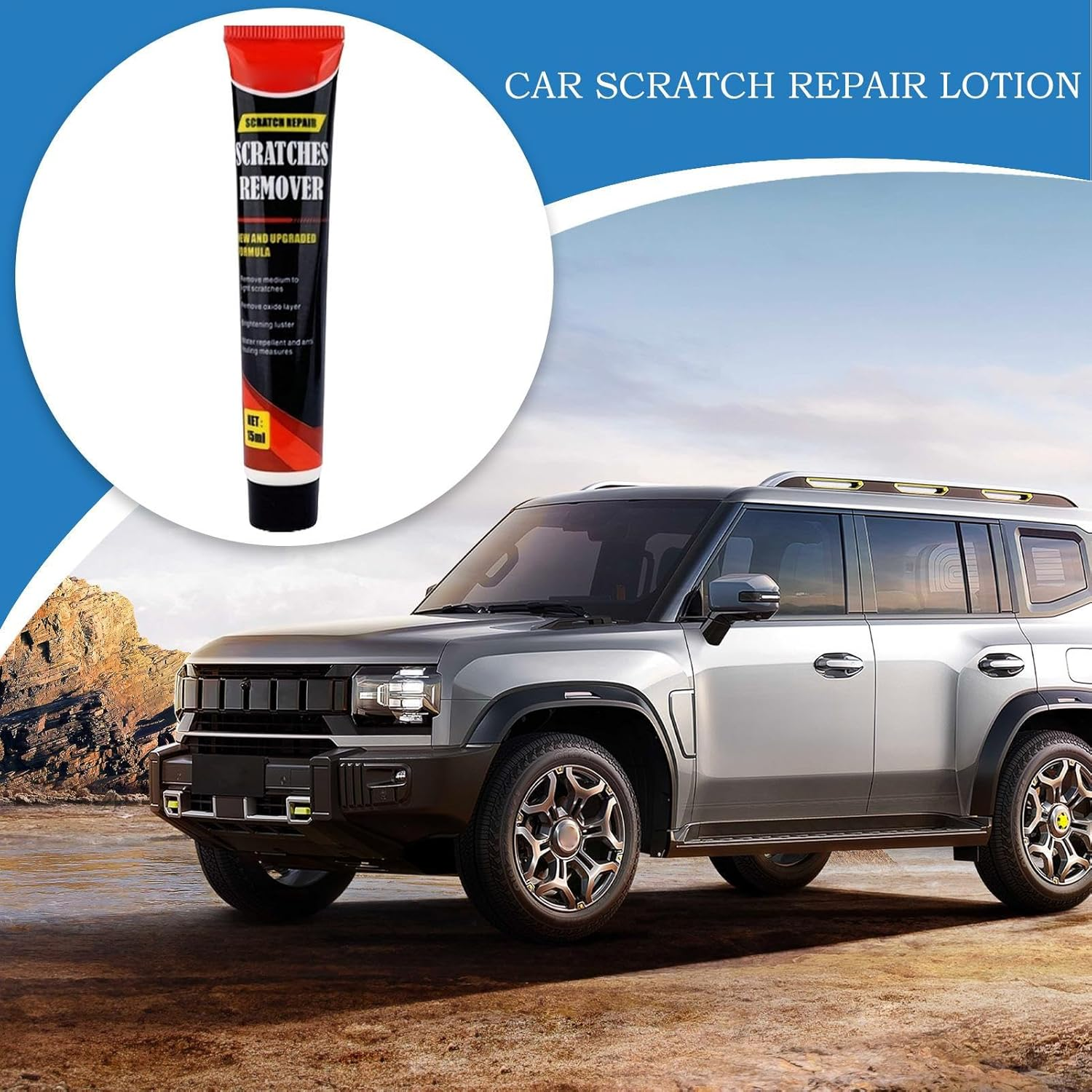 Car Paint Scratch Repair - 15Ml Deep Scratch Compound | Scratch-Resistant, Long-Lasting, Deep Cleaning Detailing Supplies for Body Maintenance Restoration image number 3