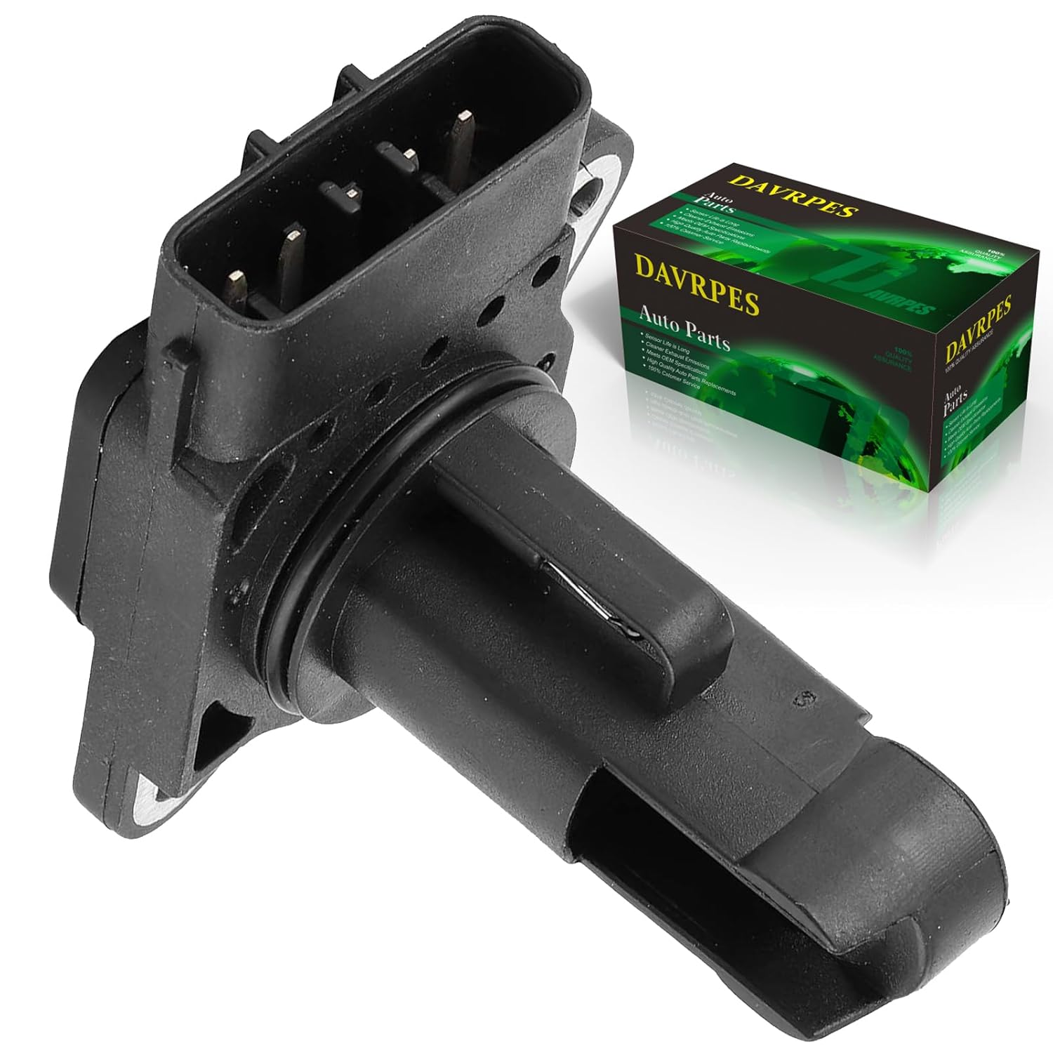 DAVRPES 22680-AA310 Mass Air Flow Meter Sensor MAF Sensor for Ford Laser Escape, for Mazda 3 6 323 B2500 MPV MX5 RX8 Tribute, for Subaru Forester Impreza Liberty Outback Replace#197408-0010 image number 2