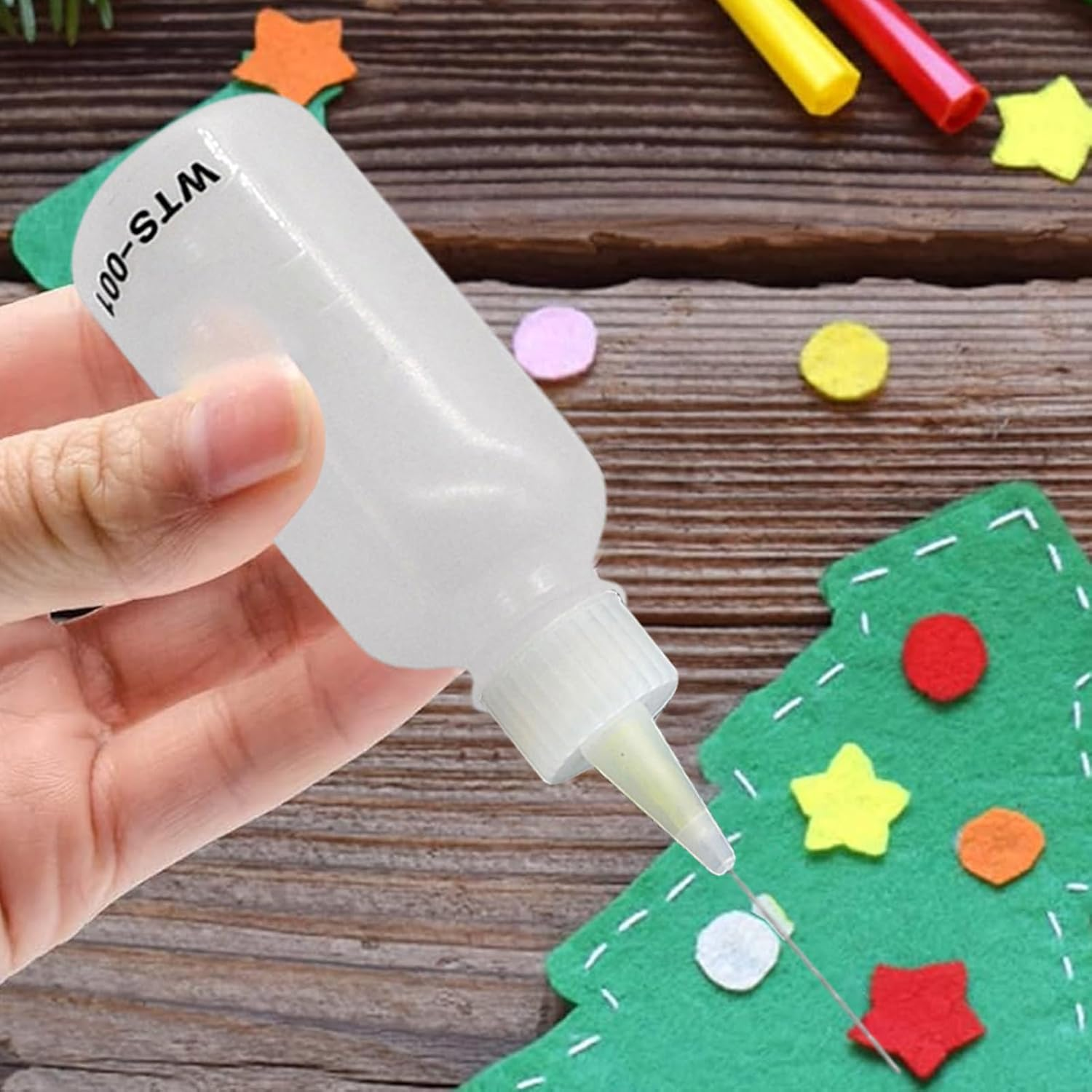 Needle Tip Squeeze Bottle | Quilling Tool Precision Tip Squeeze Bottle Glue Applicator,Oil Solvent Applicator Portable Liquid Dropper Bottles for Soldering Electronics image number 2