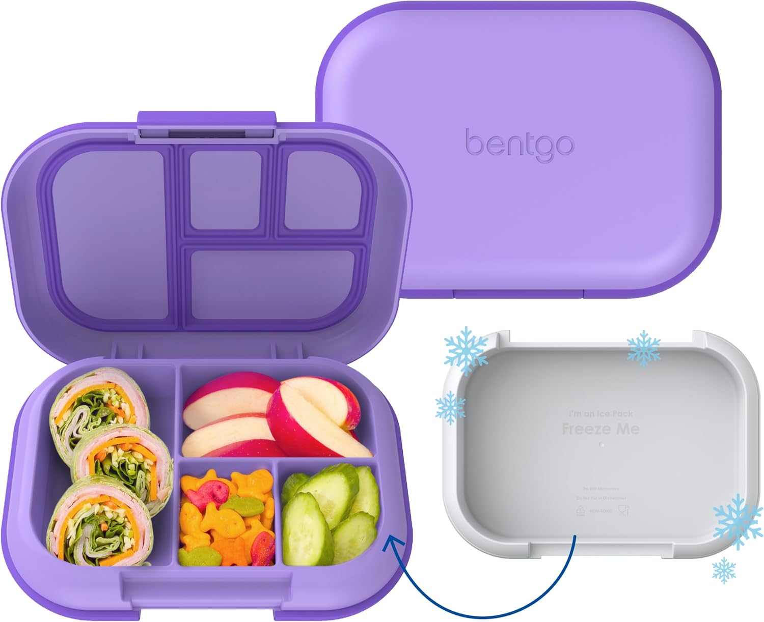Bentgo Kids Chill Lunch Box - Red/Royal