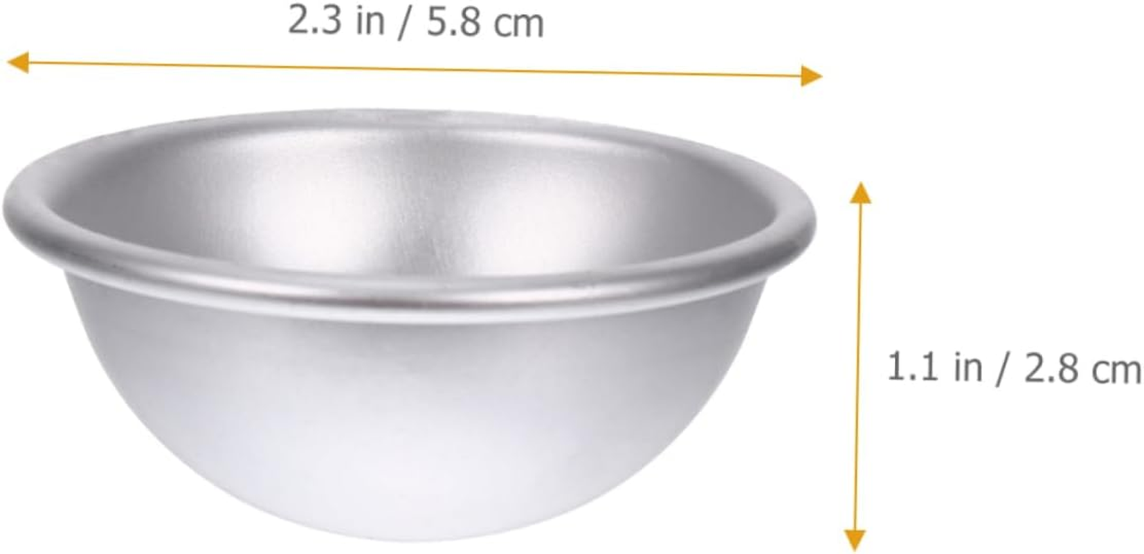 10Pcs Aluminum Mold DIY Bath Bomb Salt Mold Crafting Baking for Making Bath Bombs and Cakes at Home image number 5