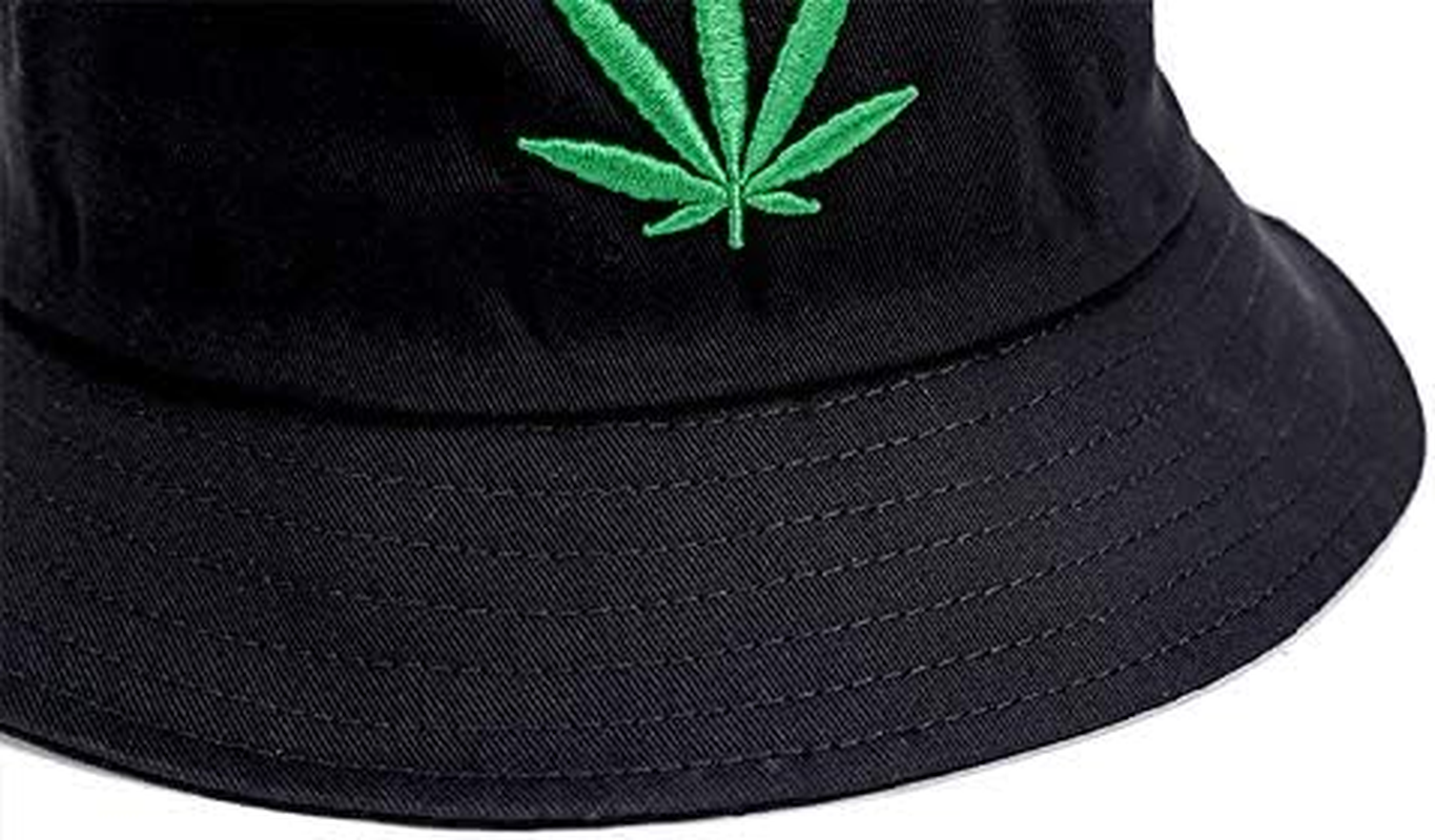 INOGIH Reversible Bucket-Hat Marijuana-Cannabis Weed Foldble Fisherman Hat Packable image number 3