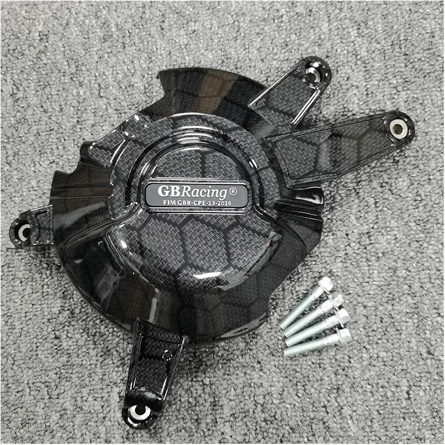 Motorcycle Engine Guard Protector for HONDA CBR650R CB650R 2021 2022 2023 2024 Carbon Fiber Texture Motorcycles Engine Cover Protector Case Black Engine Drop Prevention Slider(Carbon Fiber Texture) image number 4