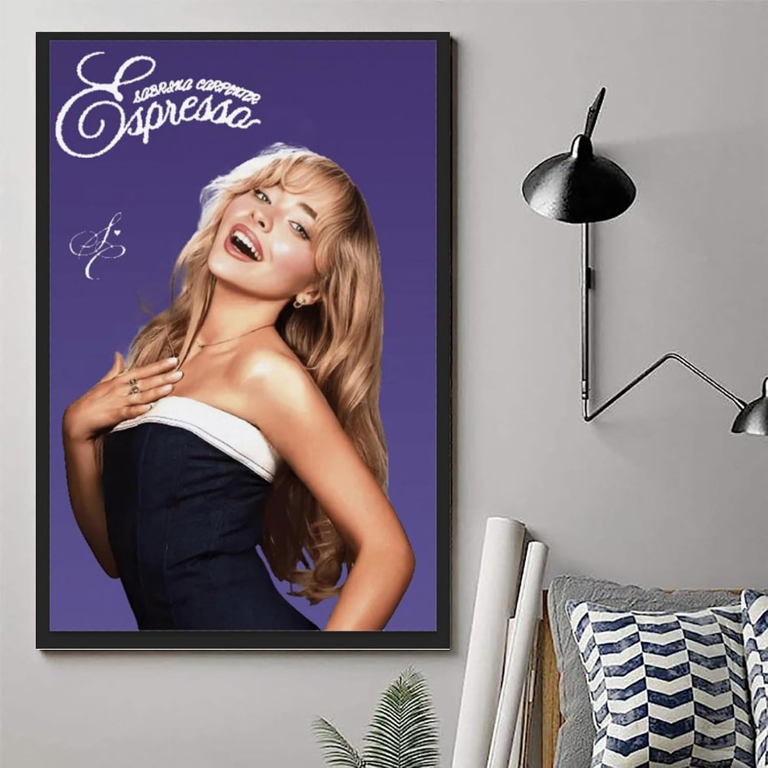 Sabrina Carpenter Poster Canvas Painting Wall Art Picture Home Decor Print for Bedroom Living Room Dorm Study Bar Office 16X24Inch(40X60Cm) Unframe-Style image number 2