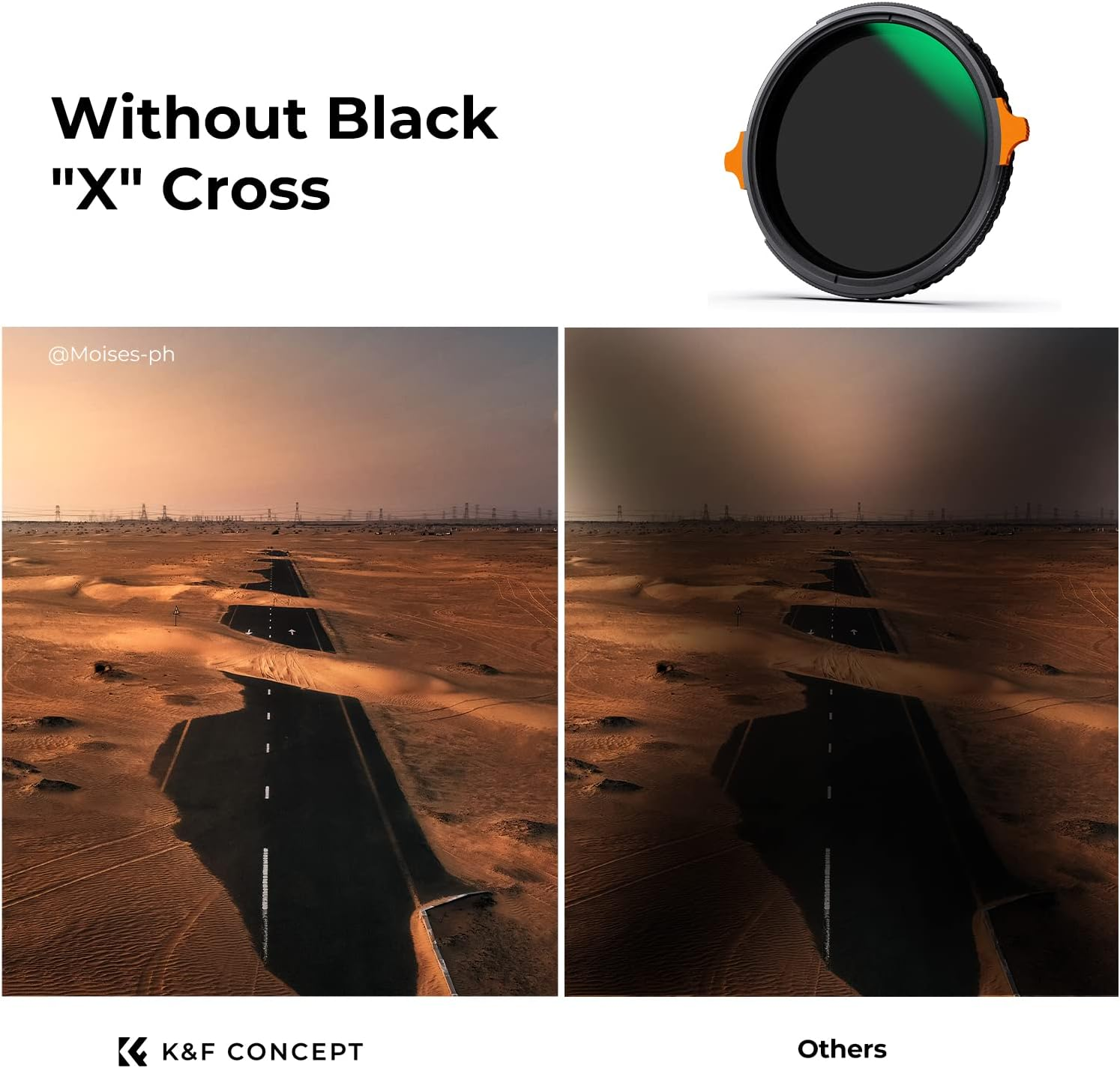 K&F CONCEPT 82Mm ND4-64 (2-6 Stops) ND Lens Filter Variable & CPL Polarizers Filter 2-In-1, 28 Multi-Coated Polarizing and Neutral Density Camera Lens Filter (Nano-X Series) image number 5