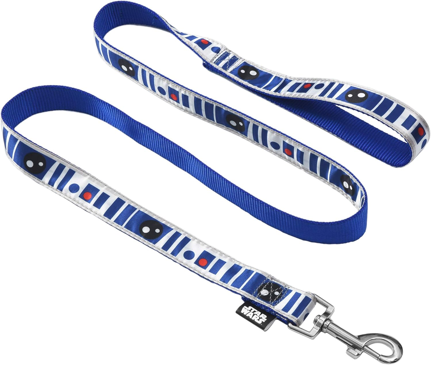 Star Wars for Pets R2D2 Droid 6 Foot Dog Leash | 6 Ft Dog Leash Easily Attaches to Any Dog Collar or Harness | R2D2 Blue Nylon Dog Leash 72 Inches for All Dogs,Multi,Ff16655 image number 2