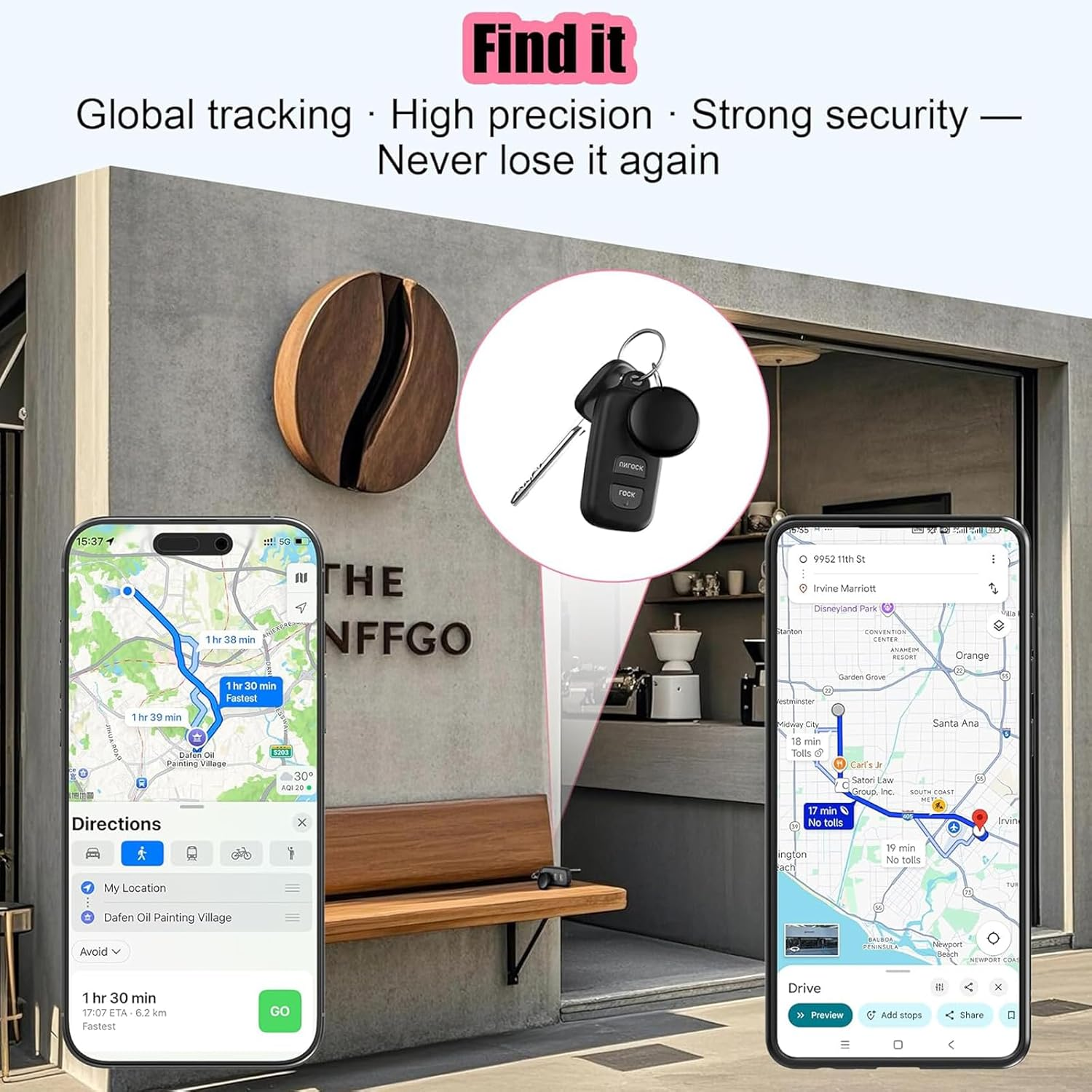 Tracker Smart Tags Android & Ios-Dual System Bluetooth Luggag Tracker Keys Finder/Item Locator Work with Apple Find My (Ios)&Google'S Find Hub(Android) for Key,Backpack,Luggage Black (1 Pack) image number 5