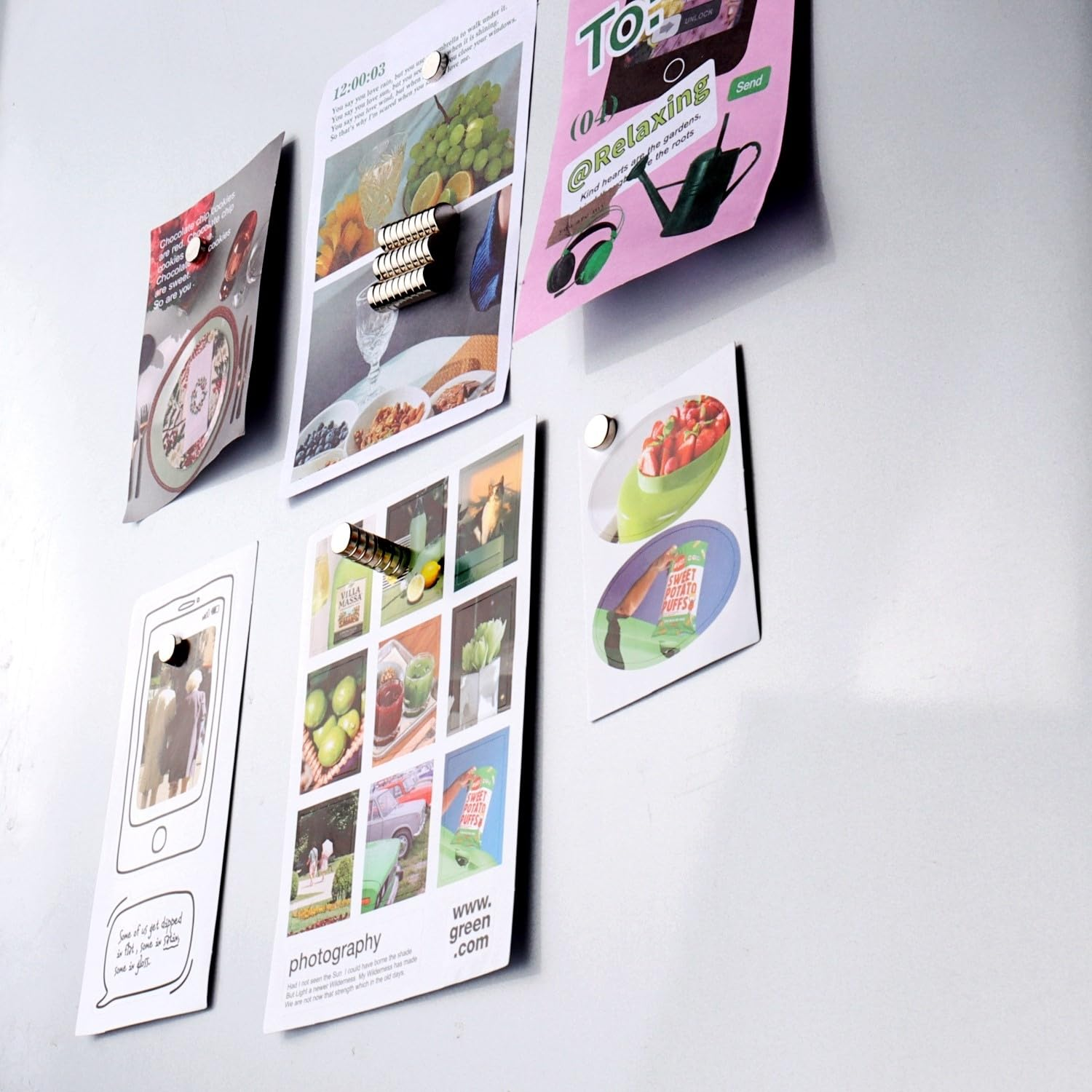 40Pcs 8X3Mm Small Magnets,Round Refrigerator Magnets, Small Cylinder Fridge Magnets, Office Magnets, Whiteboard Magnets, Durable Little Miniature Tiny Mini Magnets for Crafts image number 1