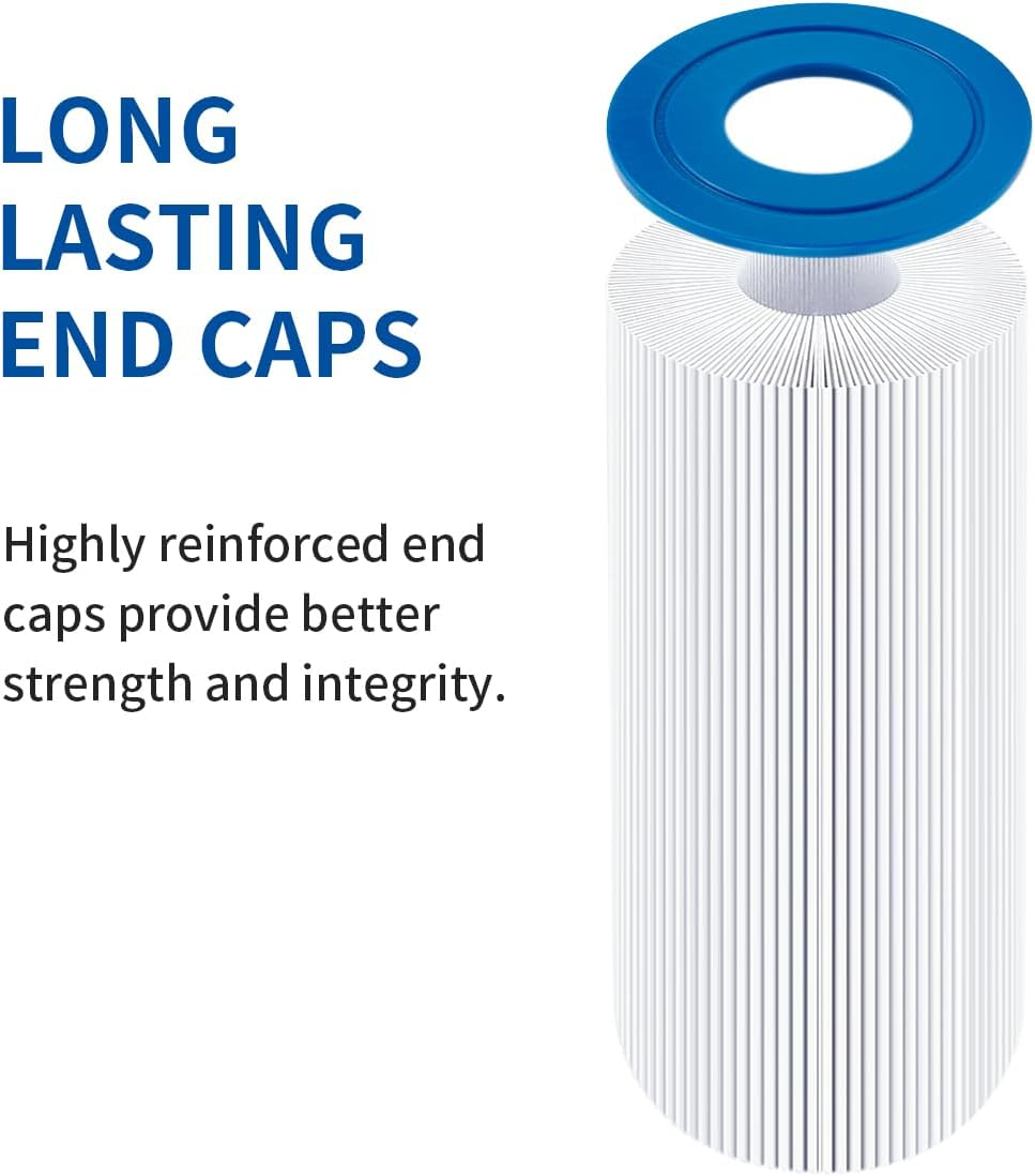 Wuyan 2Pcs Replacement Spa Filter Compatible with Pleatco PRB25-IN, for Unicel C-4326,Filbur Fc-2375,Guardian 413-106,FC-2370, 3005845, 17-2327, 100586, 33521, 25392, 817-2500 Hot Tub Filter