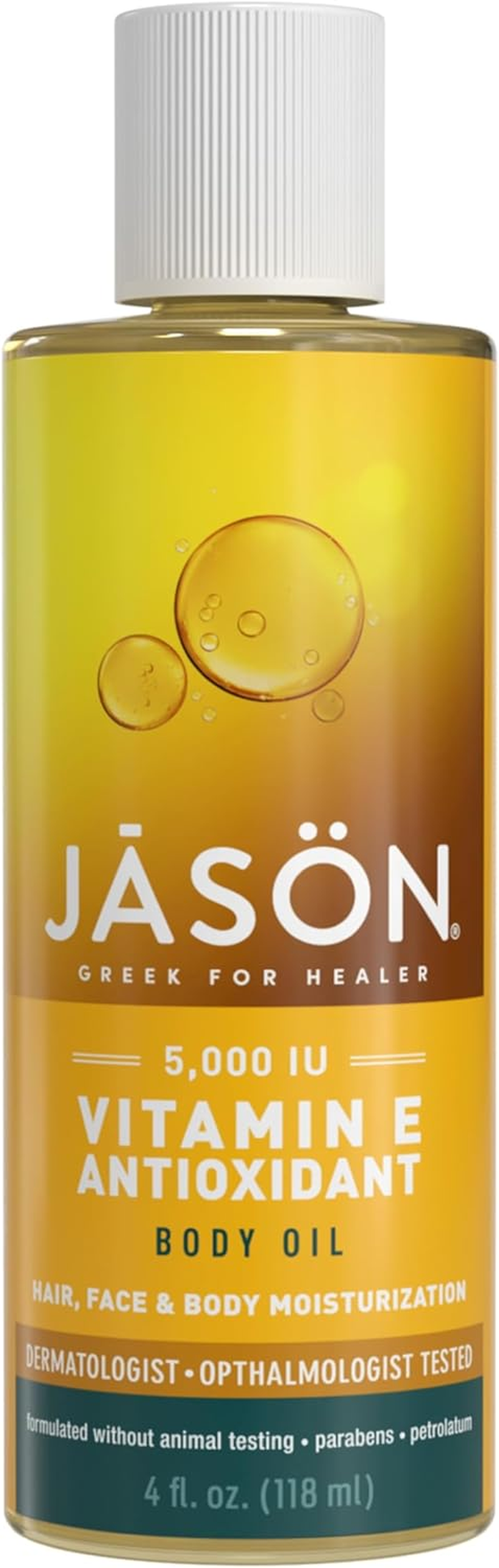 JASON Vitamin E 5,000 IU Moisturizing Body Oil, for Hair, Face, and Body, 4 Fluid Ounces image number 4