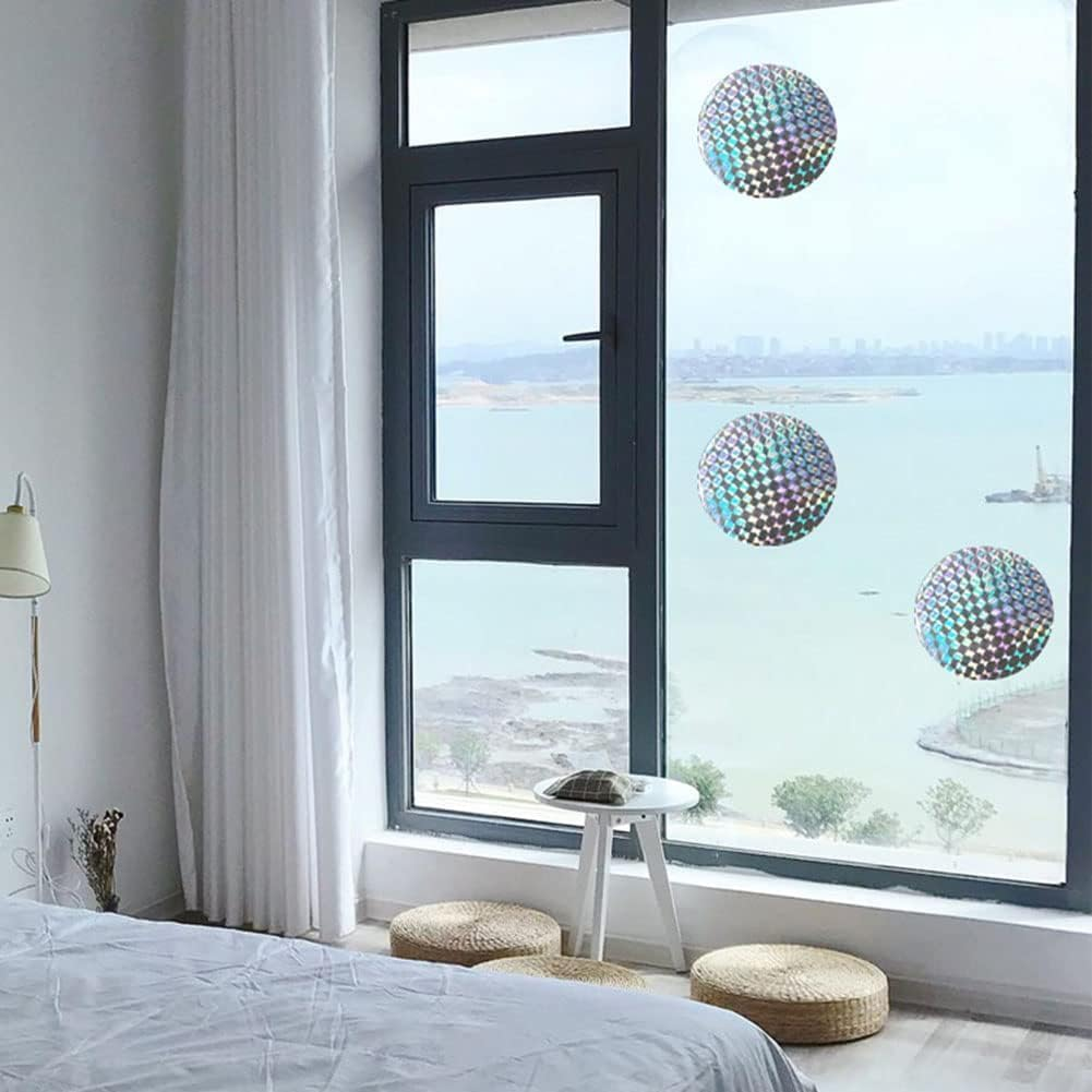 Fokmuaex 2 Sets 40 Pcs Bird Spikes & Reflective Deterrent, Silver Bird Repellent for Crows & Magpies, No Sensor Needed, Anti-Bird Spikes for Roof, Balcony, Garden, Windows Protection image number 4