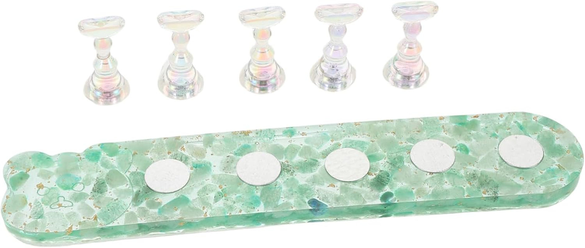 BAZEITFLOW Durable Nail Art Practice Stand for Beginners Faderesistant False Fingernail Holder DIY Manicure Training Tool for Home and Salon Use Engaging Nail Practice Display for Skill image number 5