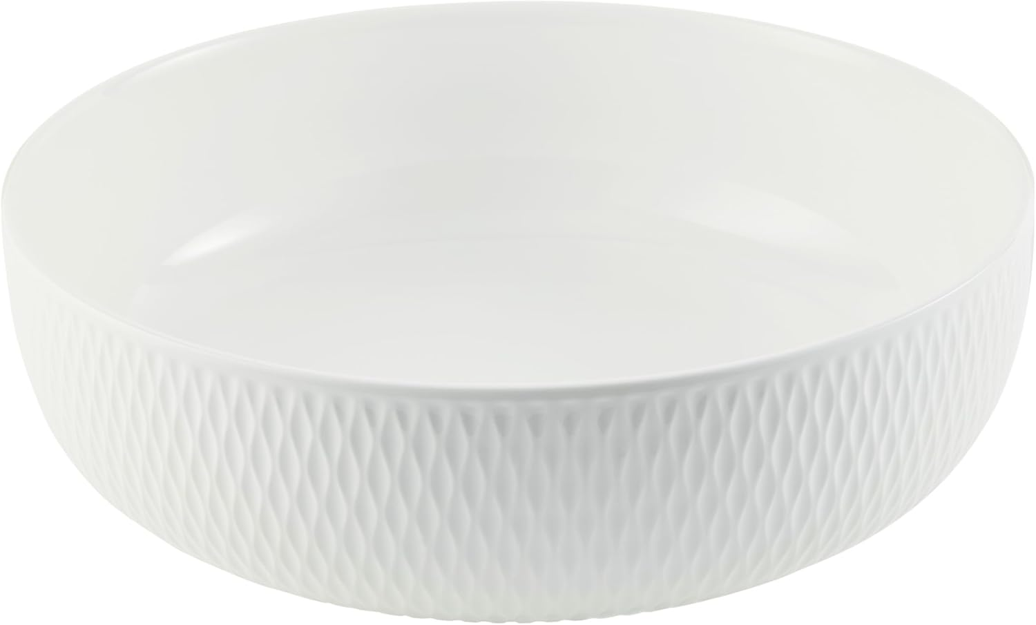 Maxwell & Williams White Basics Diamonds round Serving Bowl 25Cm image number 4