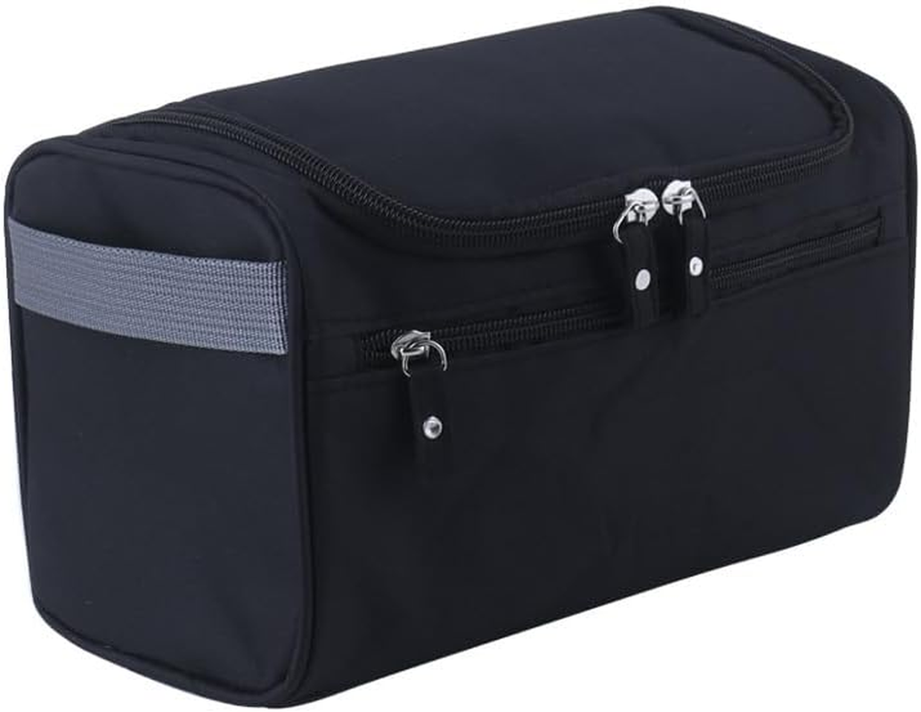 1 Pack Travel Toiletry Bags,Waterproof Travel Organiser,Waterproof Toiletry Bag,Portable Storage Bag,Sundries Bag,Unisex (Black) image number 3