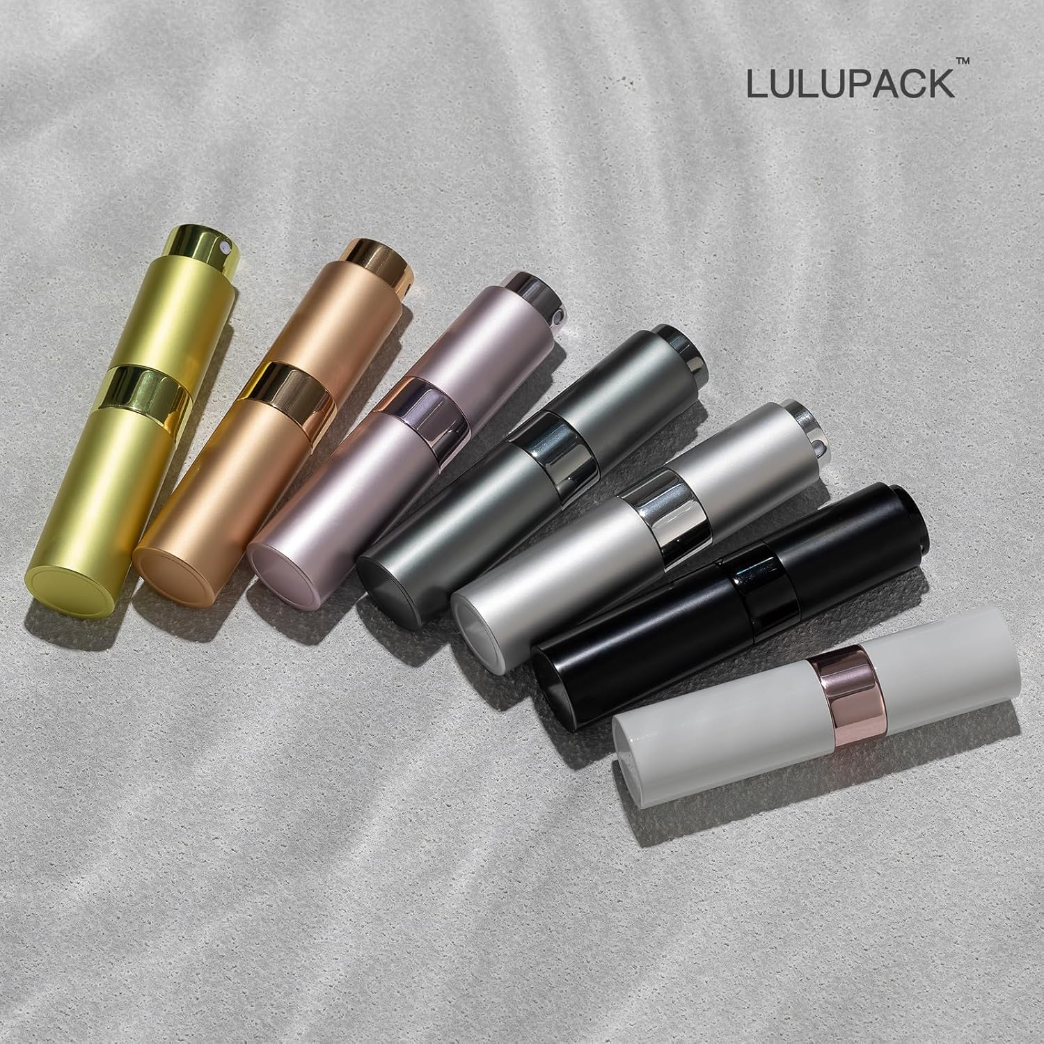 Lulupack 8 Ml Atomiser, Portable Refillable Perfume Atomiser, Cologne Travel Spray Bottle (Pack of 6, Black) image number 6