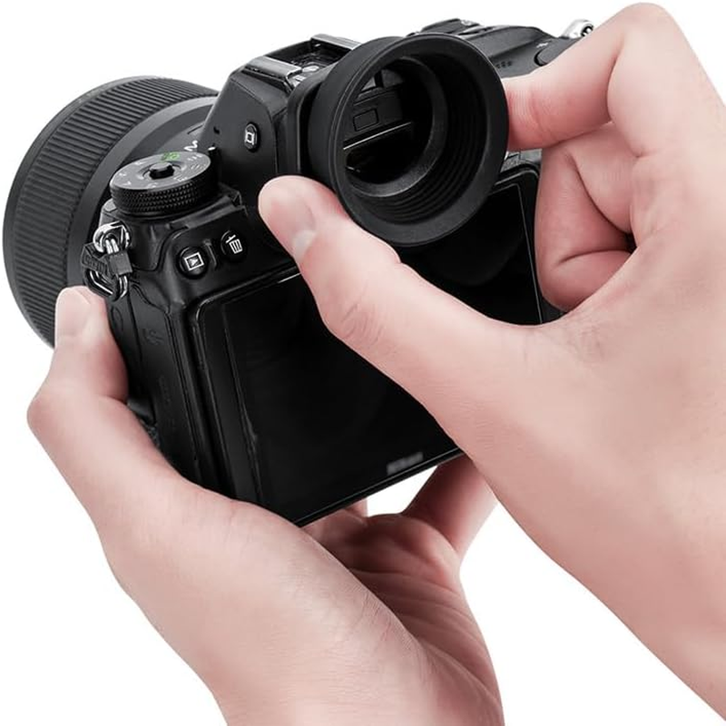 Extended round Z6III Z7II Z6II DK-29 Eyecup, Upgraded Soft Silicon Eye Cup Viewfinder Eyepiece Eyeshade Cover Designed for Nikon Z6 III Z7 II Z6 II Z7 Z6 Z5 Camera, Replaces Nikon DK-29 Rubber Eyecup image number 1