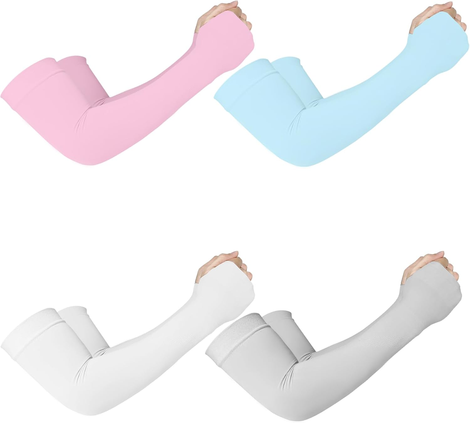 UV Sun Protection Arm Sleeves for Men Women, Compression Cooling Sun Sleeves - Sports - Workouts - Tattoo Cover