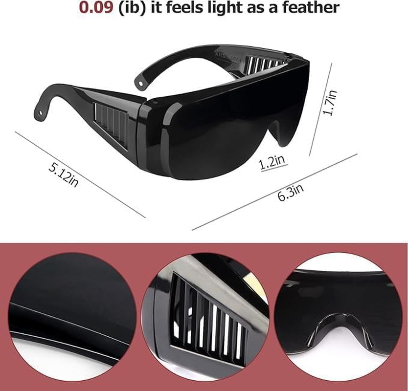 Red Light Therapy Glasses, Effectively Filter Red Light and Infrared Radiation from 150Nm to 2200Nm, Tanning Goggles image number 1