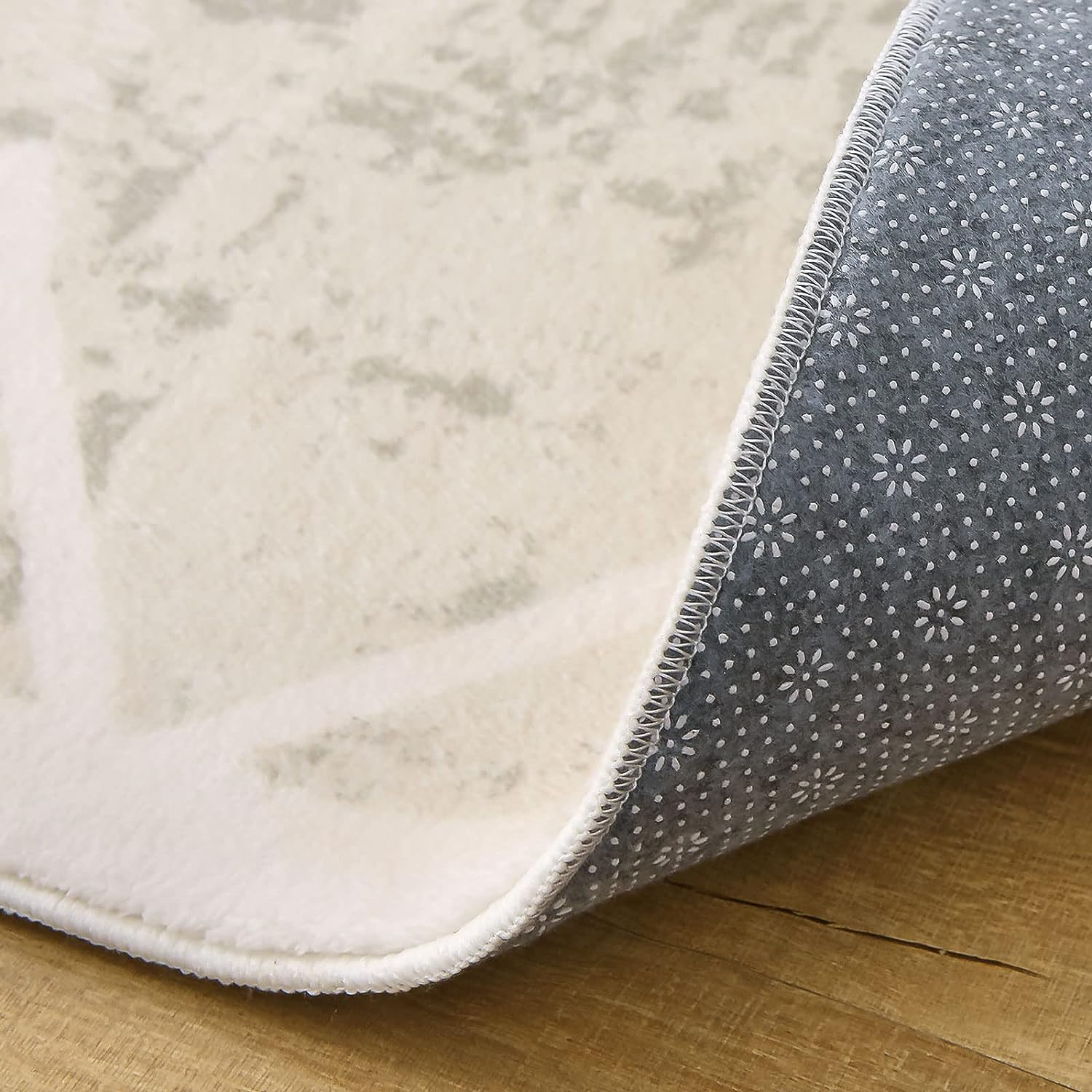 Area Rugs Moroccan Geometric Stripe Rug for Living Room Bedroom Floor Mat Washable Rug Soft Non-Slip Carpet Imitation Cashmere Indoor Rugs Home Decor (Ivory,200 X 250Cm) image number 2