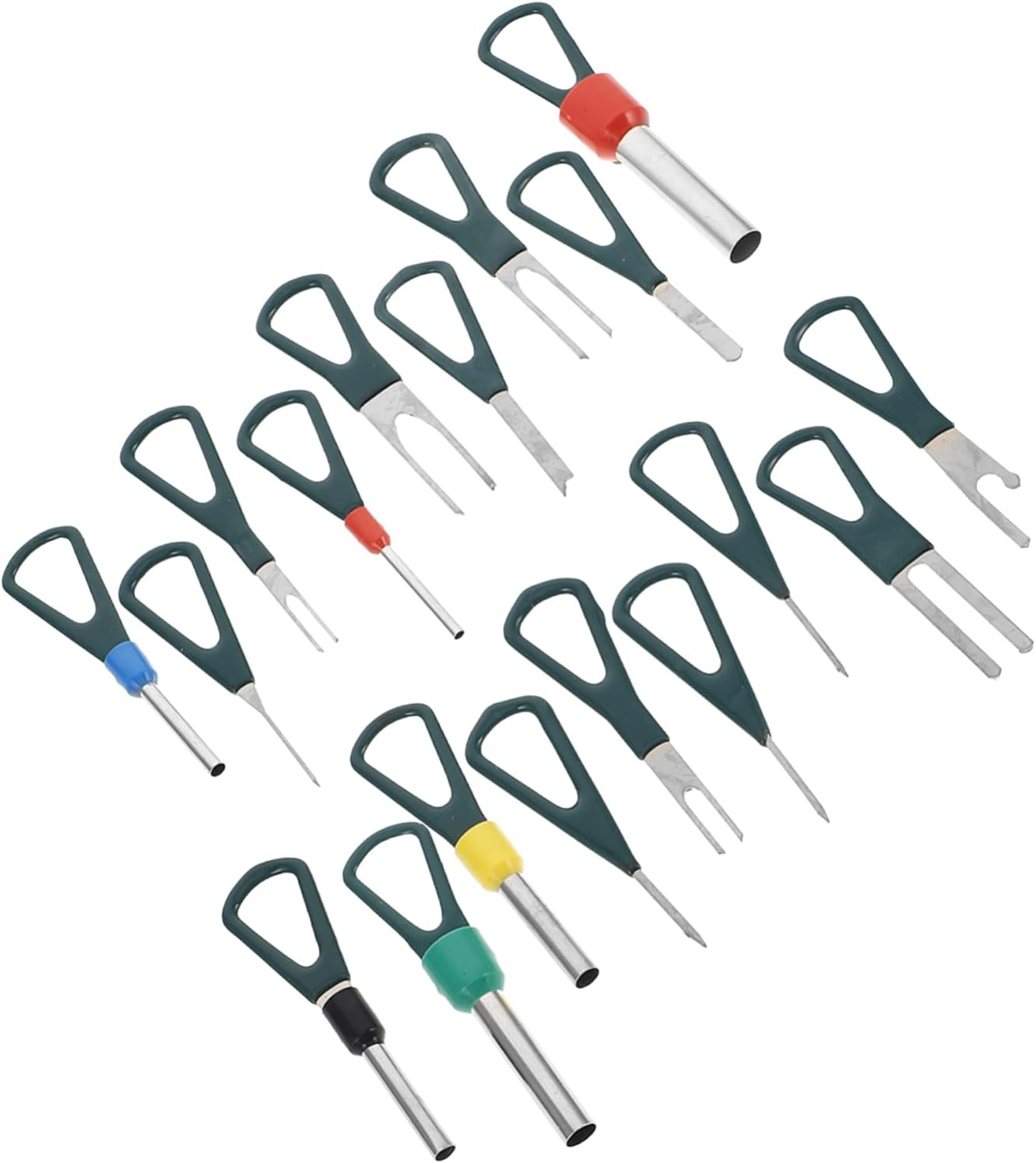 GARVALON 18-Pcs Wire Harness Connectors Terminal Tool Kit with Pin Extractor for Automotive Electrical Wiring Repair and Terminal Removal Set image number 5