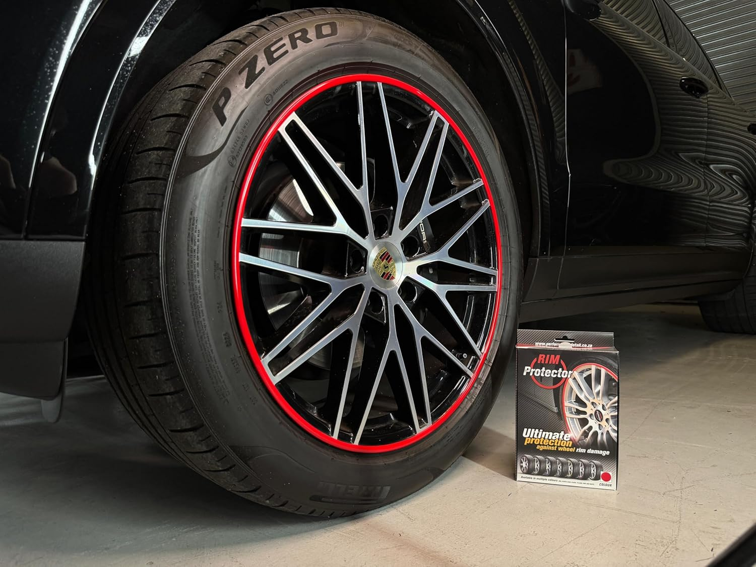 Rim Protector Kit - RED - Alloy Wheel Rim Guard - Set of 4 Rim Protectors Easy to Install image number 2