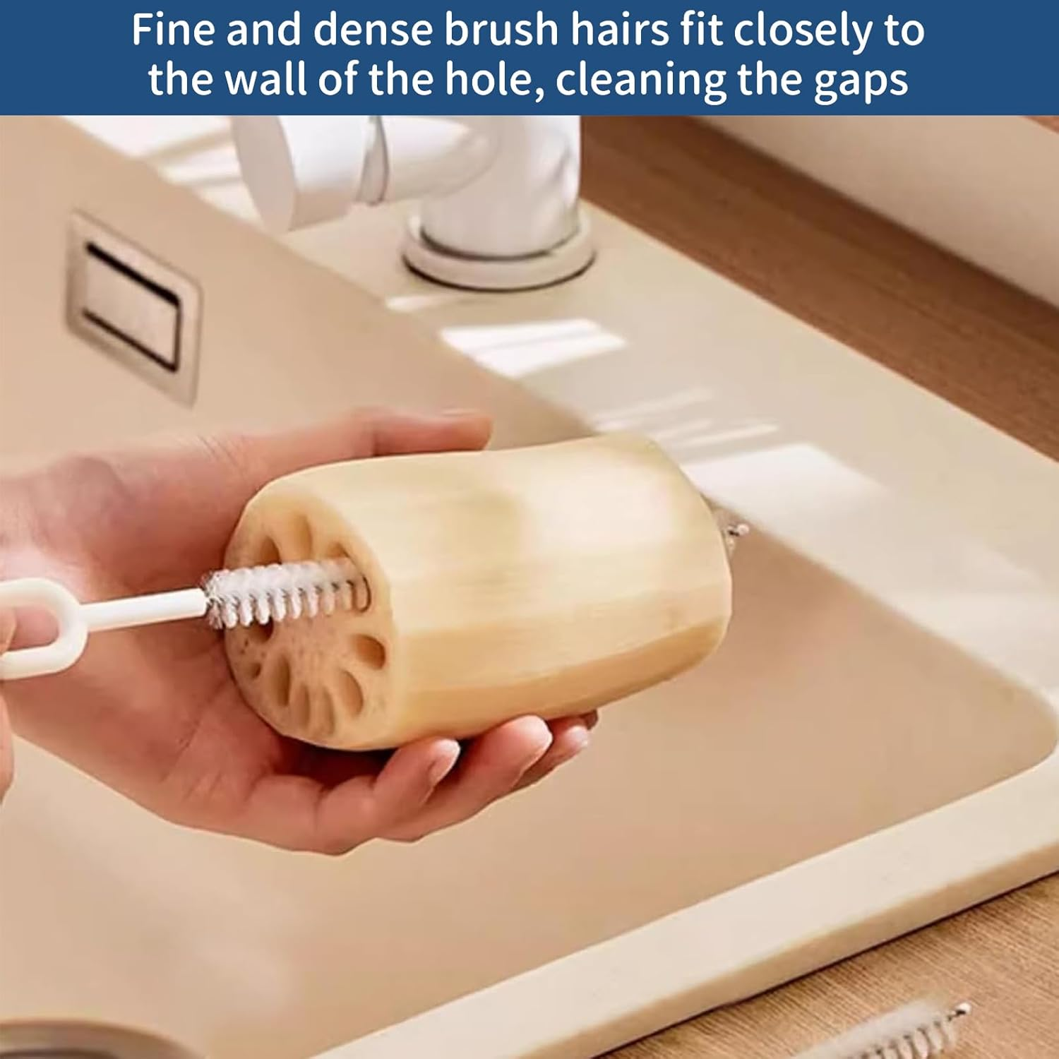 Bangbobi Stainless Steel Straw Cleaning Brush, Long Cleaning Brush with Full Bristles - Pack of 4 image number 1