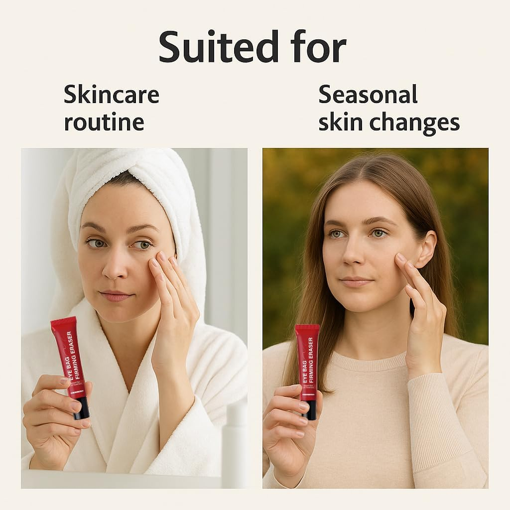 Eye Bag Eraser Firming Cream, Instant under Eye Tightener for Dark Circles, Puffiness & Wrinkles, Hydrating, Lifting, Anti-Aging Formula for Men, Women & All Skin Types (3) image number 4