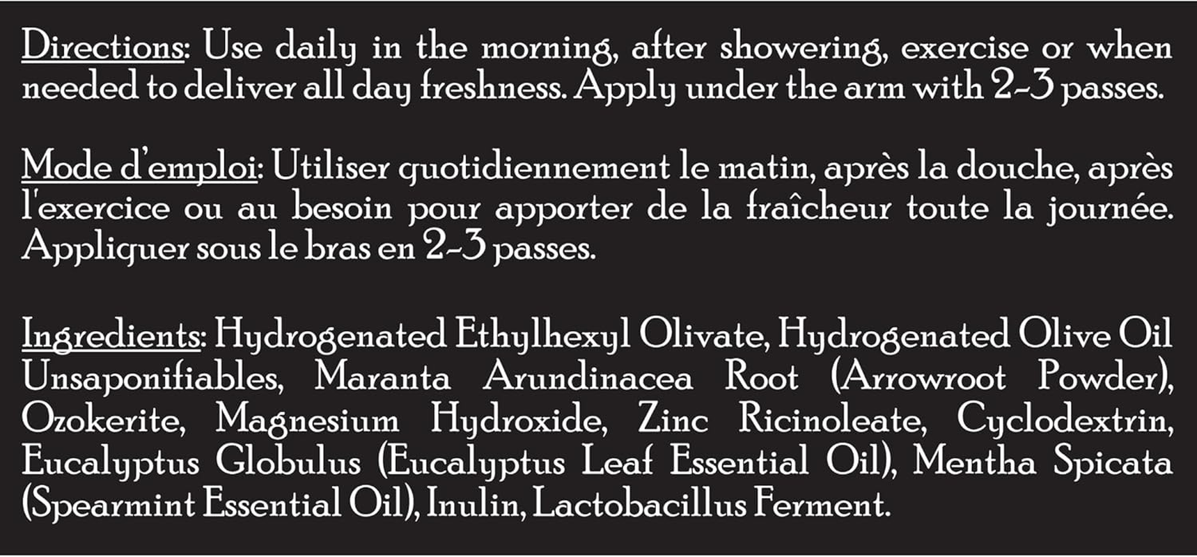 Brickell Men'S Products Natural Deodorant for Men, Natural and Organic, Aluminum, Alcohol, and Baking Soda Free, 2.65 Ounce, Eucalyptus & Mint image number 3