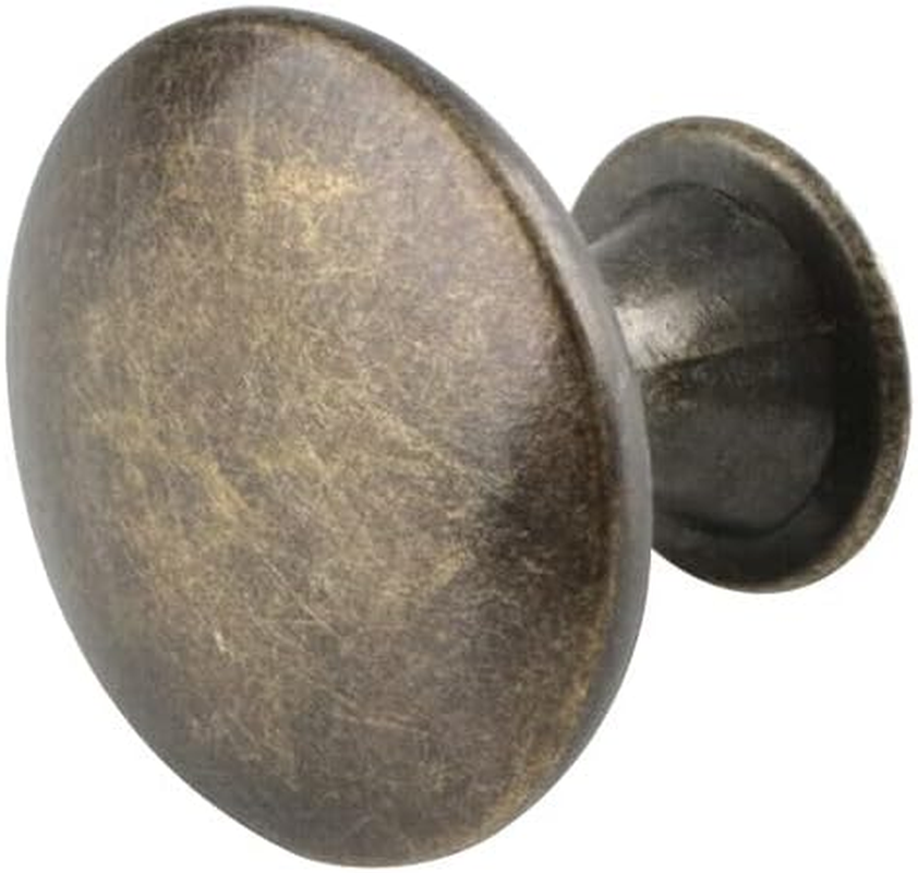 6X Cabinet Knob Bedroom Cupboard Handles Drawer Antique Single round Pull (Black) image number 5