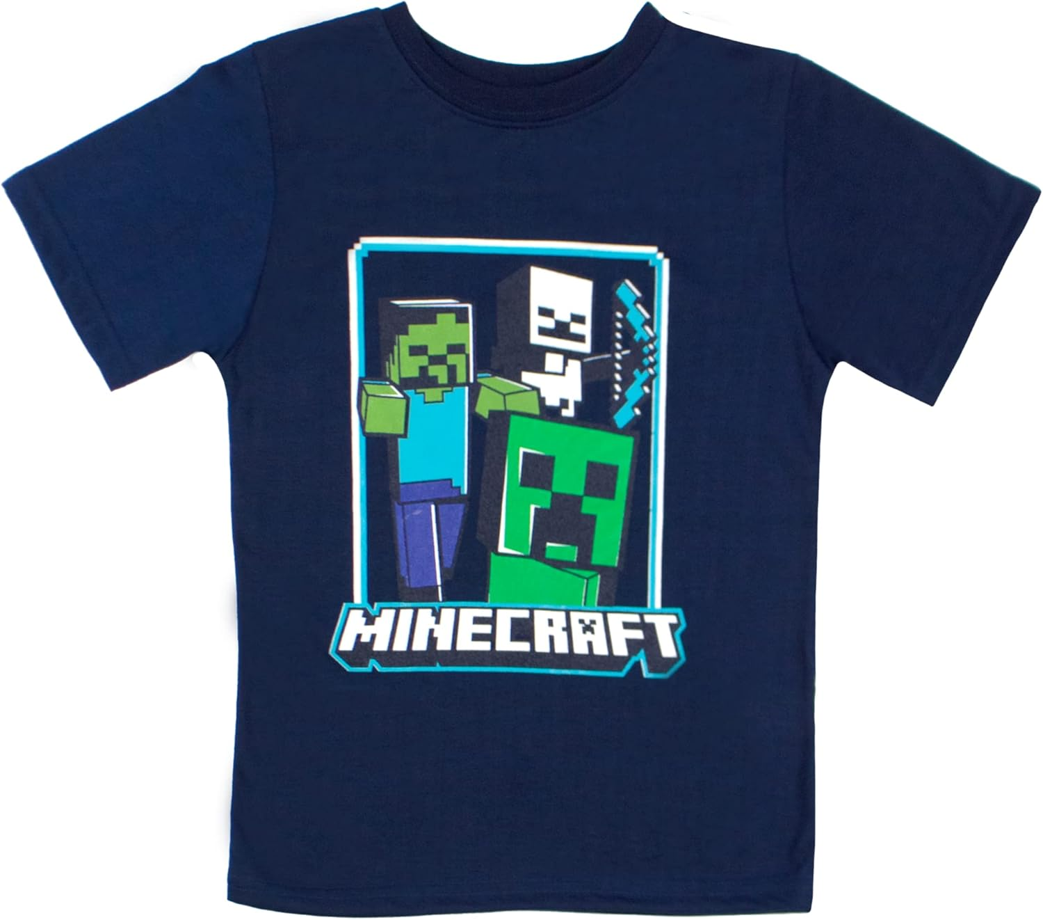 Minecraft Creeper 4 Pack T-Shirt Bundle Set, Shirts for Boys 4-Pack Set image number 3