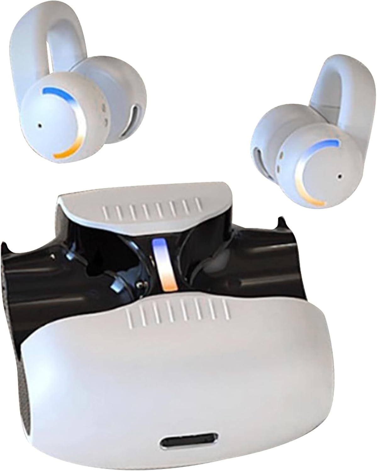 Ruhnjyg Ear Clip Earbuds, Earbuds Clip On, Lightweight Noise Reduction Earphones Comfortable for Sports Workouts Workplace Shower Sleeping Game Outdoor image number 1