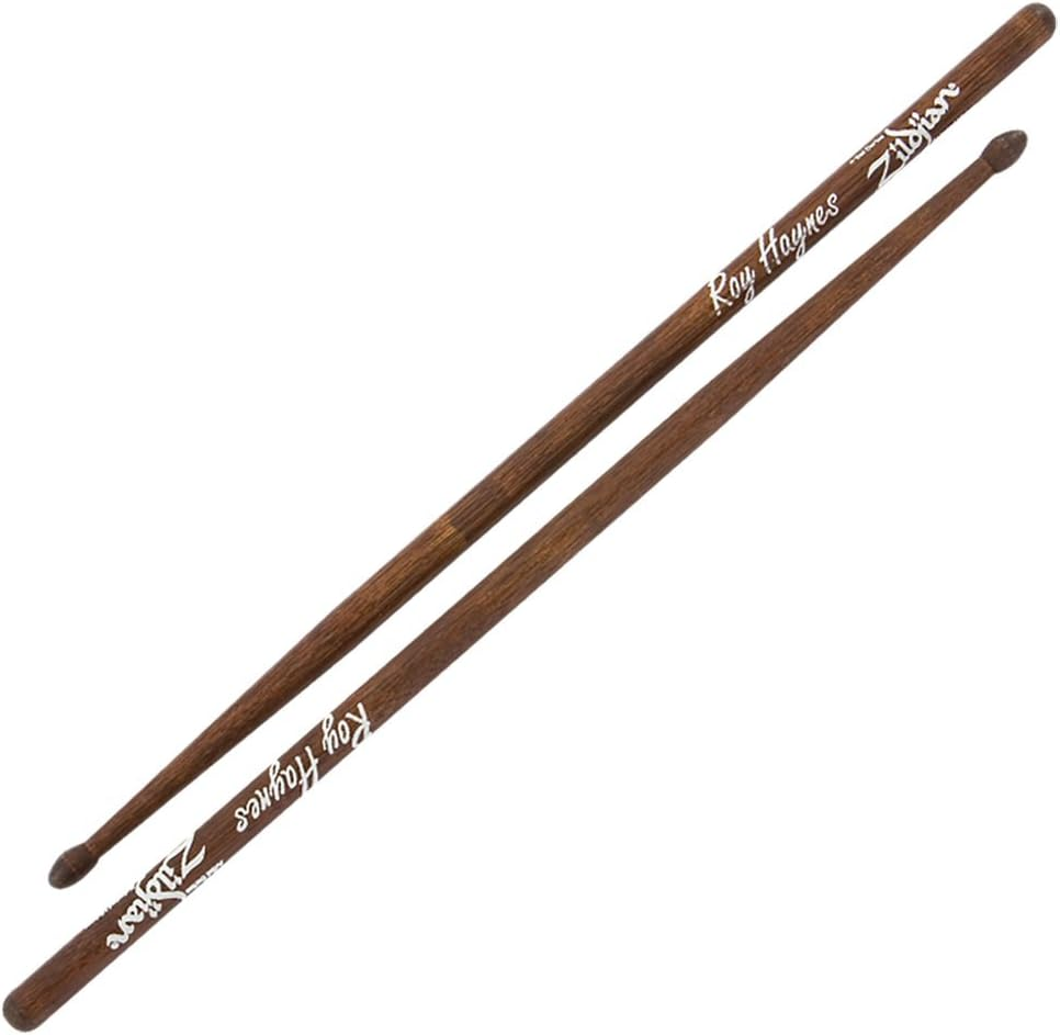 Zildjian Artist Series Hickory Drumsticks - Roy Haynes -Wood Tip - Walnut Stain