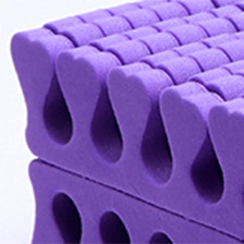 Leapiture 100 Pieces Sponge Toe Separators, Sponge Toe Separators, Finger Separators, Toe Separators, Nail Art Toe Separators, Gel Toe Separators, Manicure and Pedicure Tool (Purple) image number 1