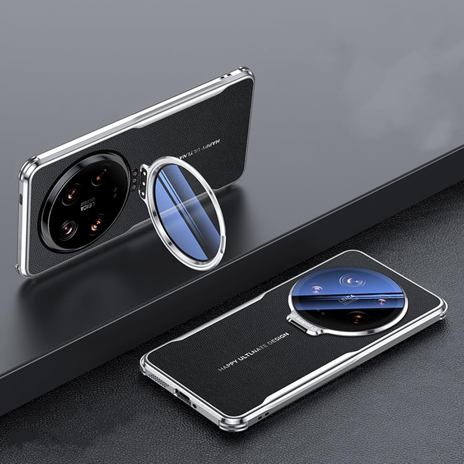 TIANYUE Case for Xiaomi 15 Ultra, Simple Leather Mobile Phone Case, Ultra Thin Soft TPU Case for Xiaomi 15 Ultra Black