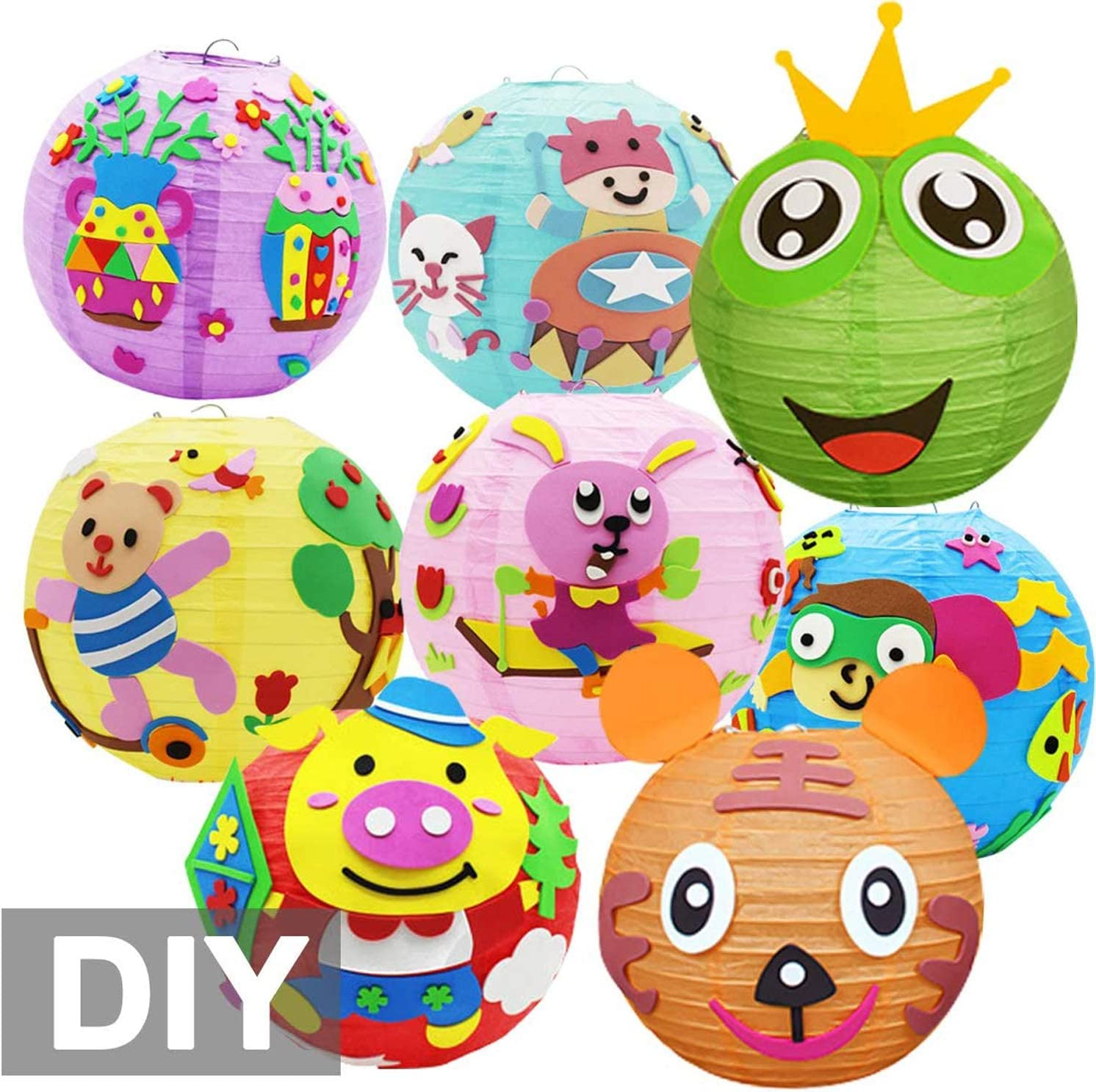 10 Packs round Paper Lanterns Decorations - 12 Inch Colorful Chinese Balloon Hanging Decorations with Assorted Rainbow Colors for Birthday Wedding Baby Shower Home Decor Ceiling Party Supplies image number 3
