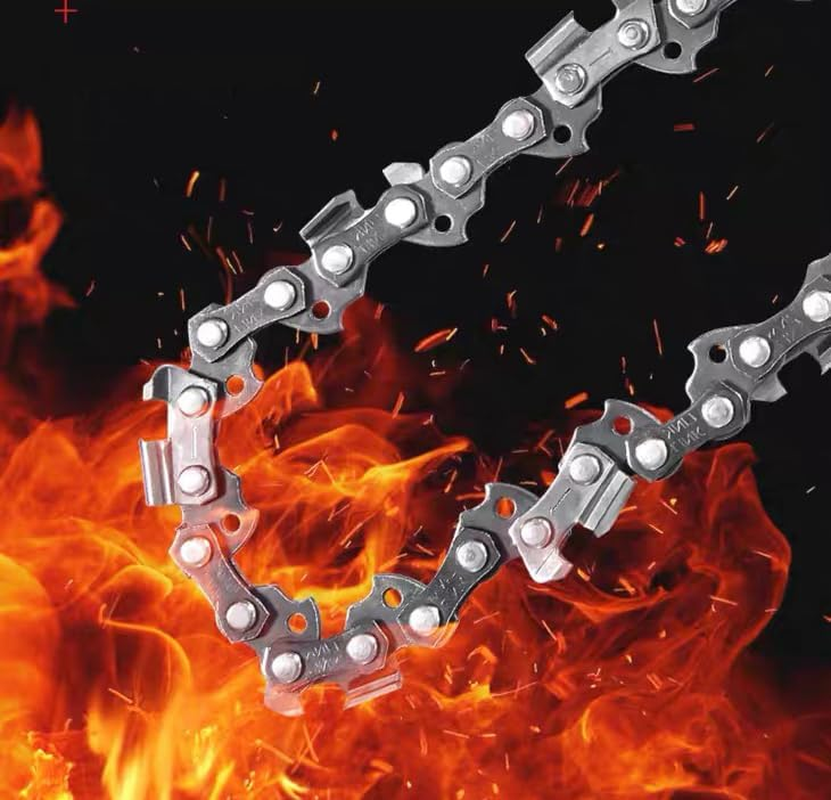 2-Pack 6 Inch Mini Chainsaw Chain, Replacement Chains for Cordless Electric Chainsaw & Wood Branch Cutting Mini Chainsaws (37 Drive Links) image number 1