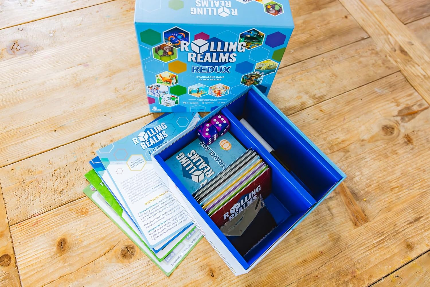 Stonemaier Games Rolling Realms Redux Board Game image number 1